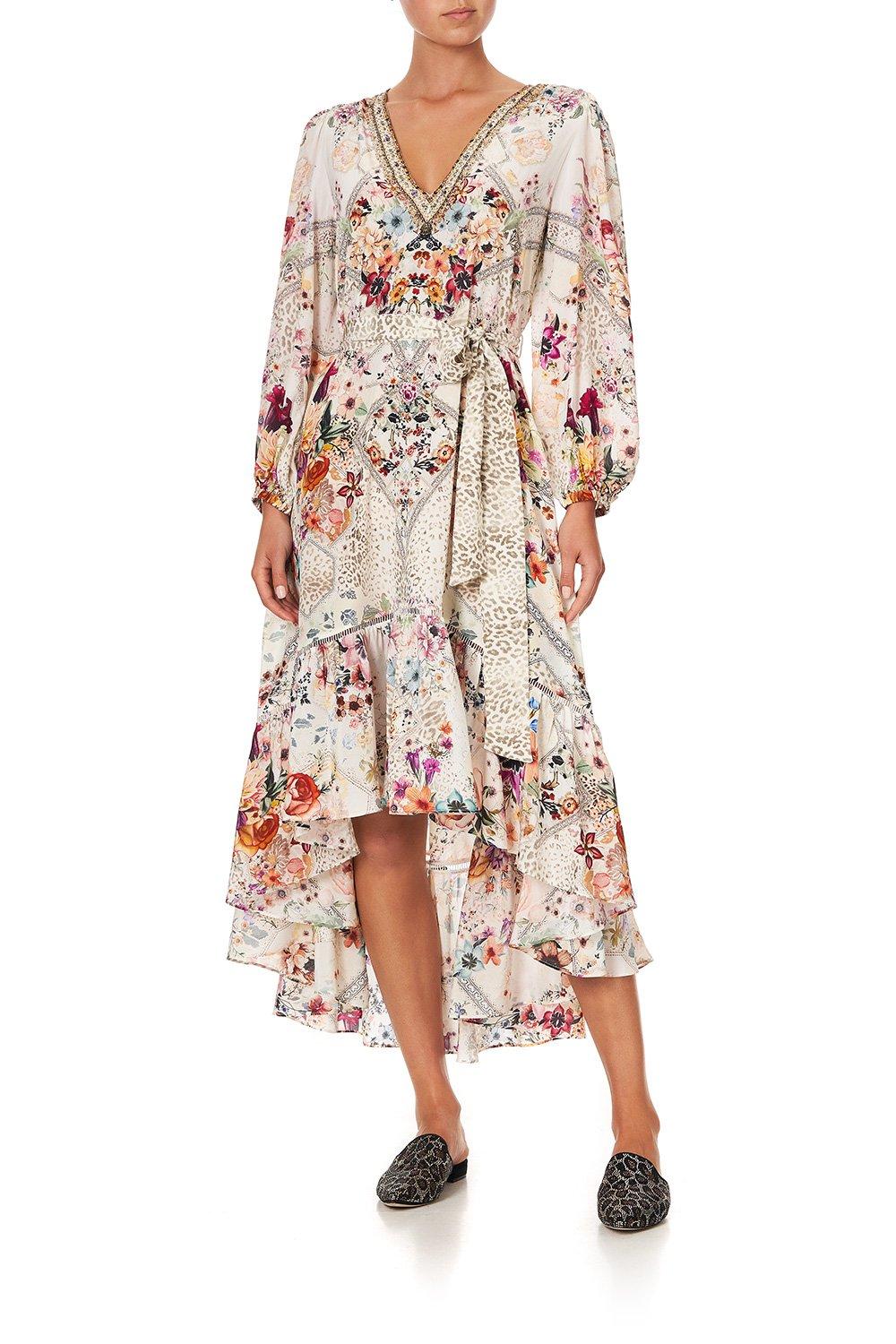 Camilla Linen Blouson Sleeve Gathered 