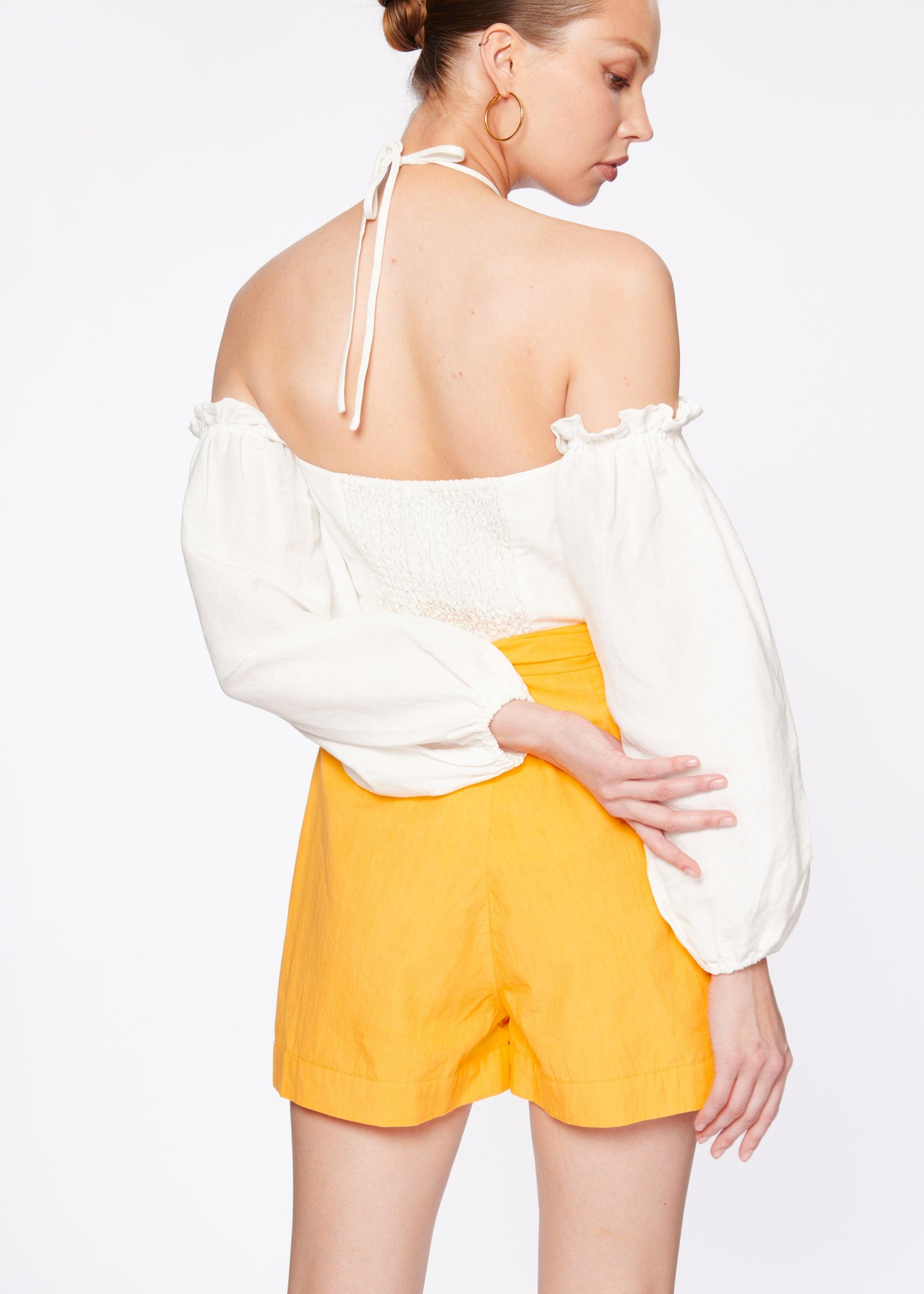 Cami NYC Linen Delila Top in White | Lyst