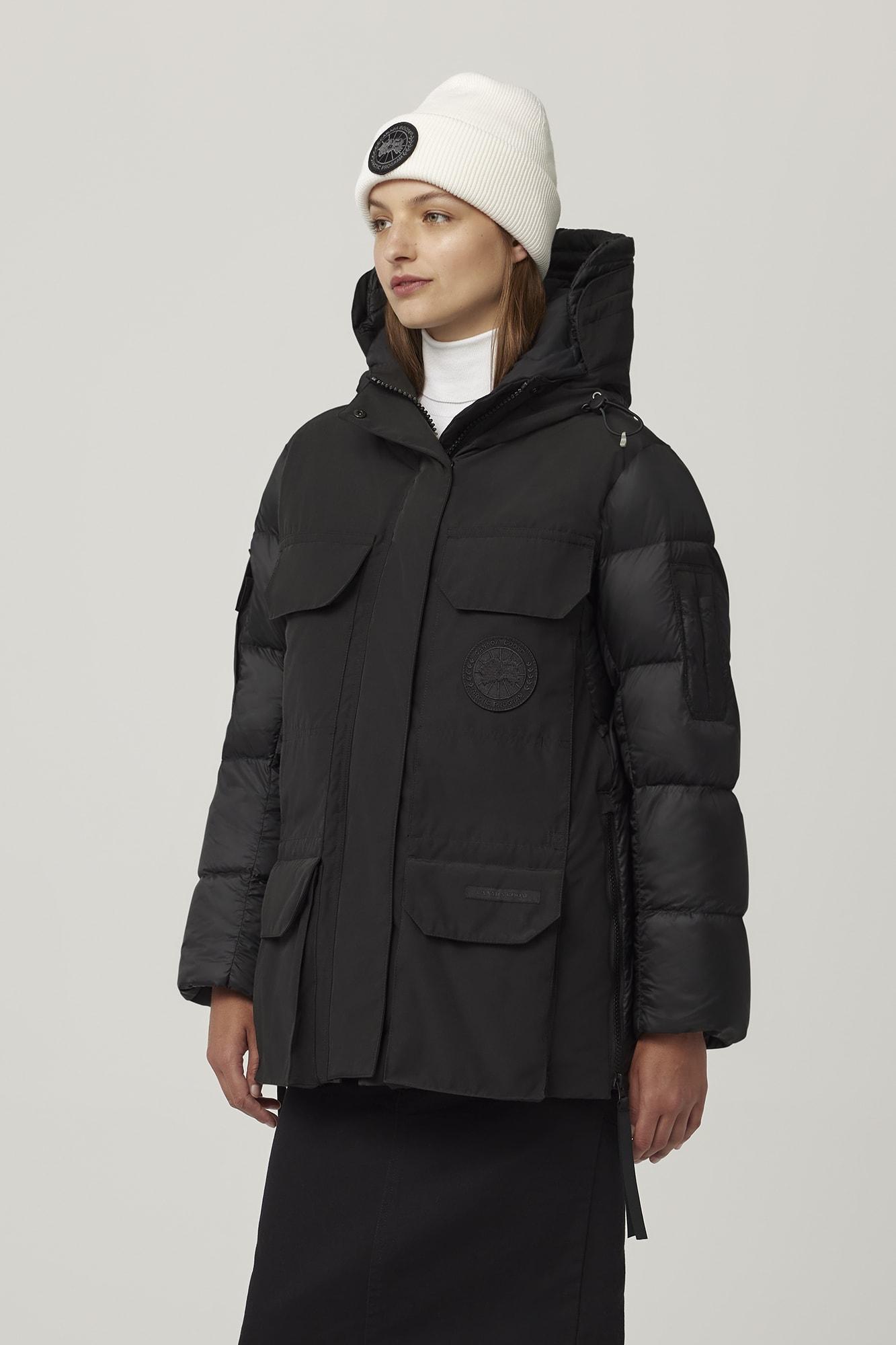 Parka black clearance label