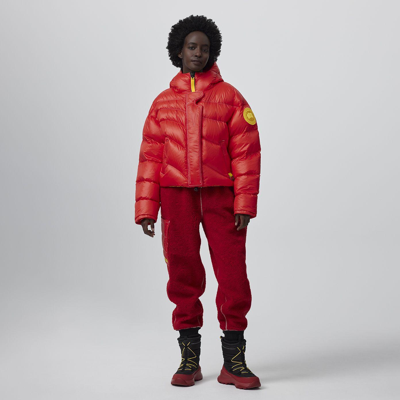 Canada Goose Reversible Crop Wave - Puffer 001 in Red | Lyst