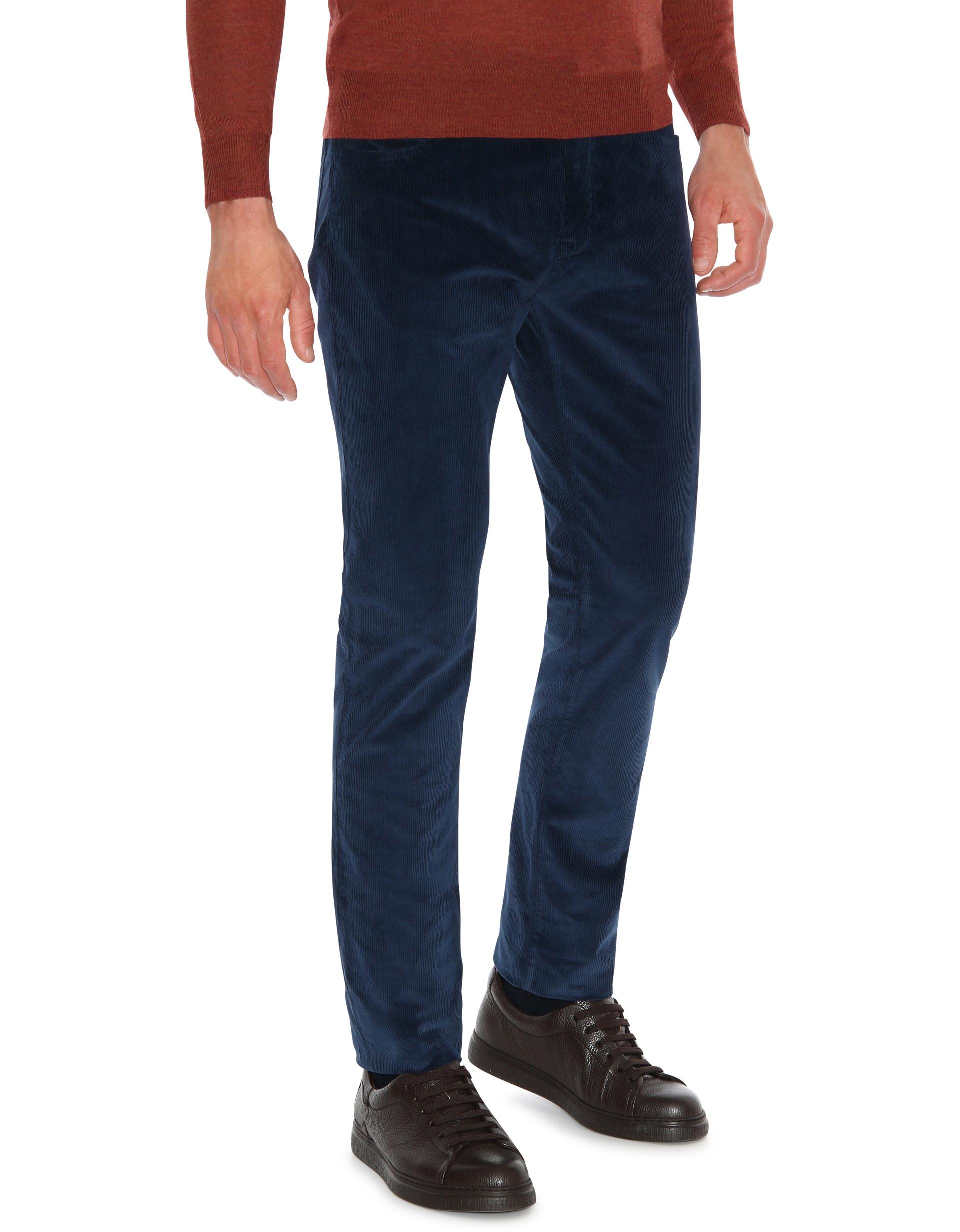 Canali Dark Blue 5-pocket Corduroy Pants for Men - Lyst