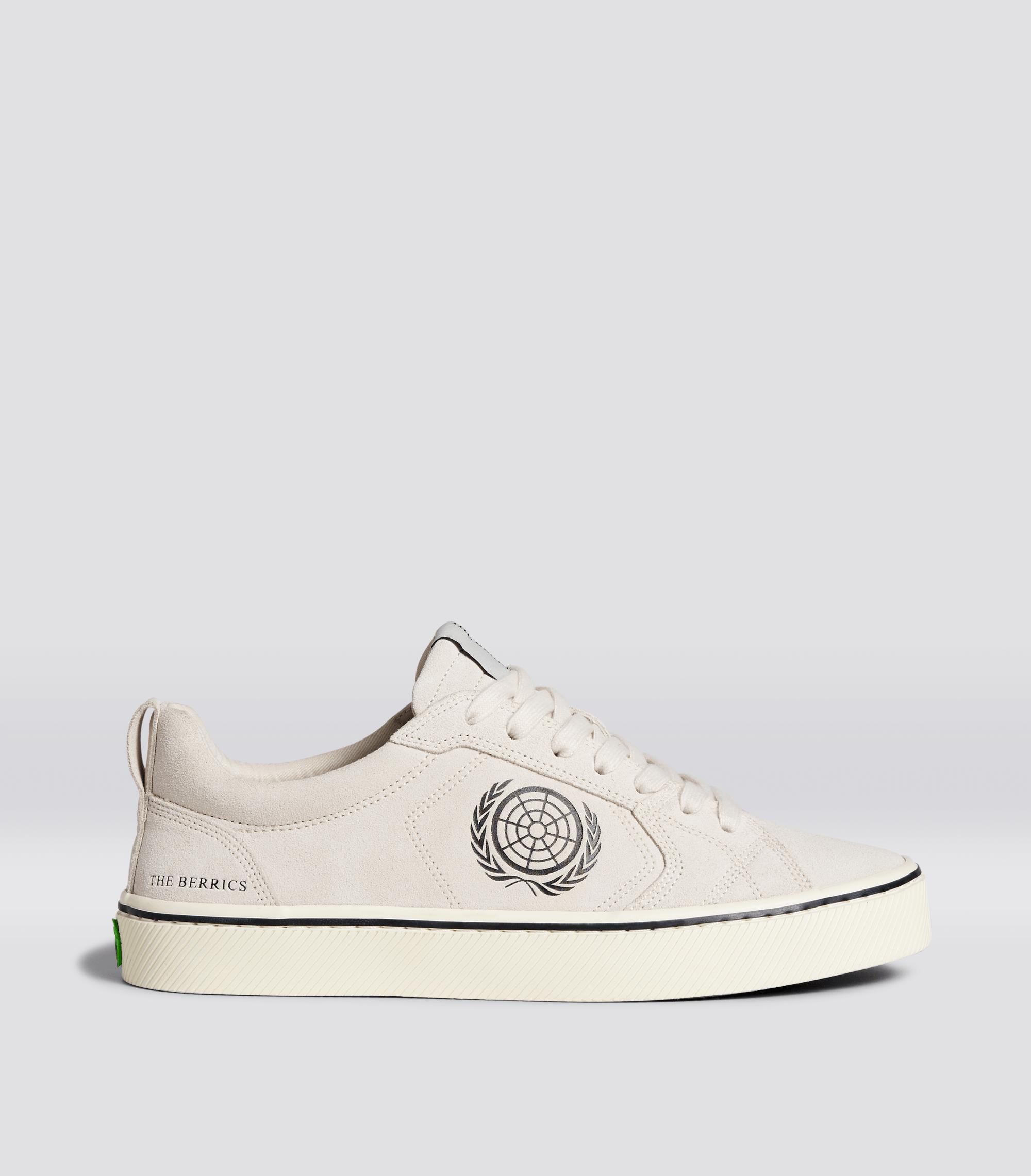 catiba pro skate vintage white suede and canvas bl