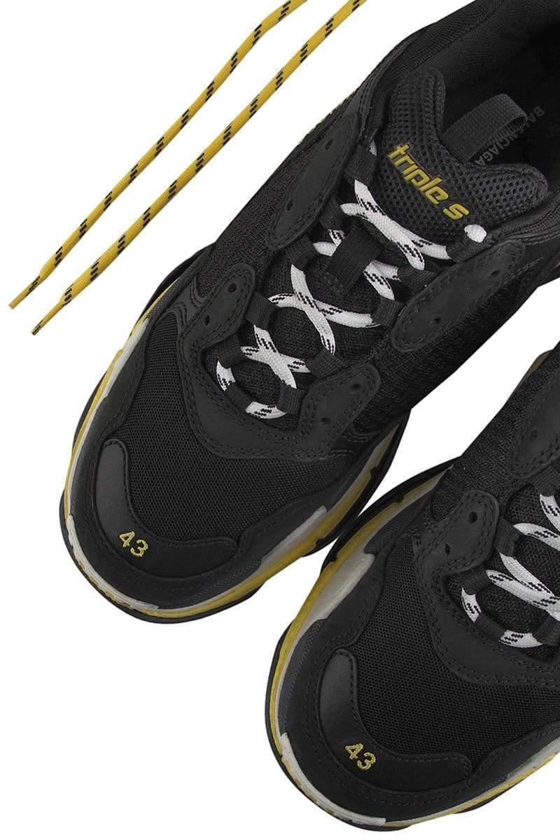 Balenciaga Triple S Black And Yellow Mesh Sneakers for Men | Lyst