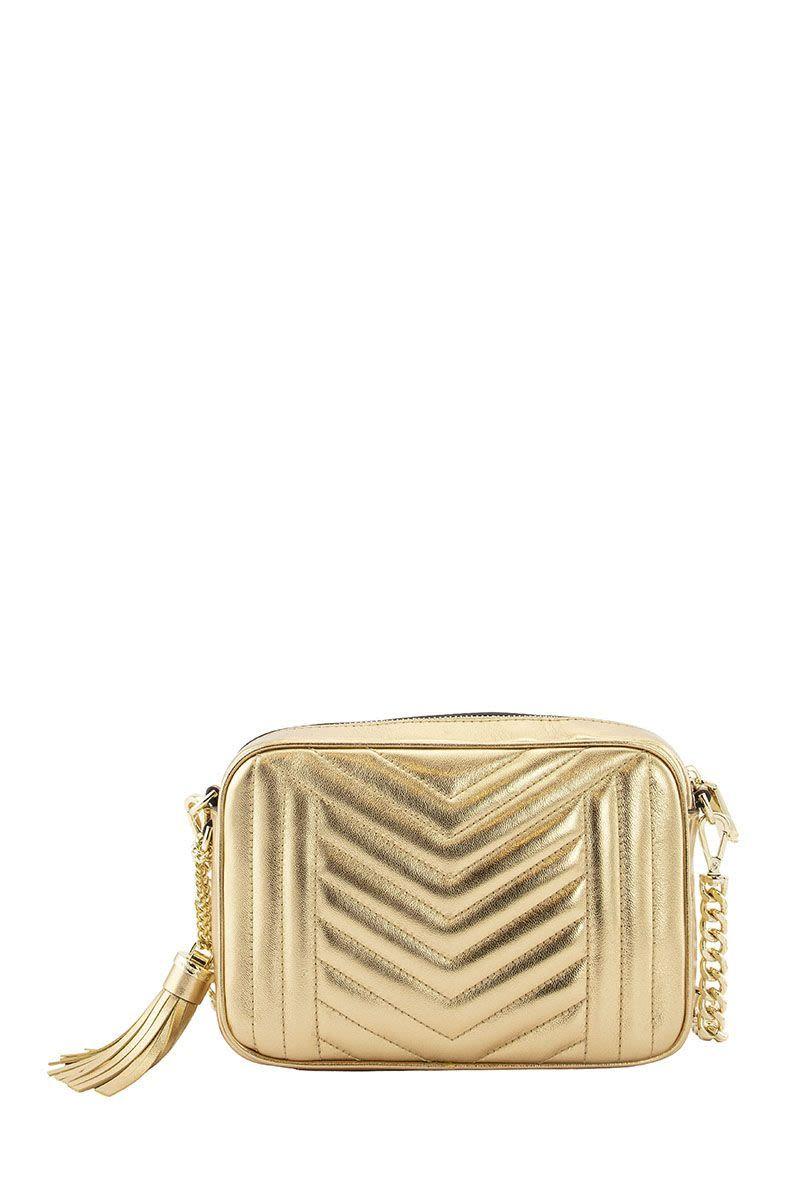 jet set medium quilted leather crossbody bolsa