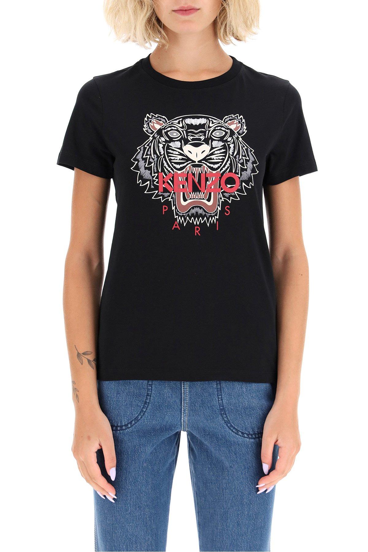 KENZO Cotton Tiger Print T-shirt in m (Black) - Lyst