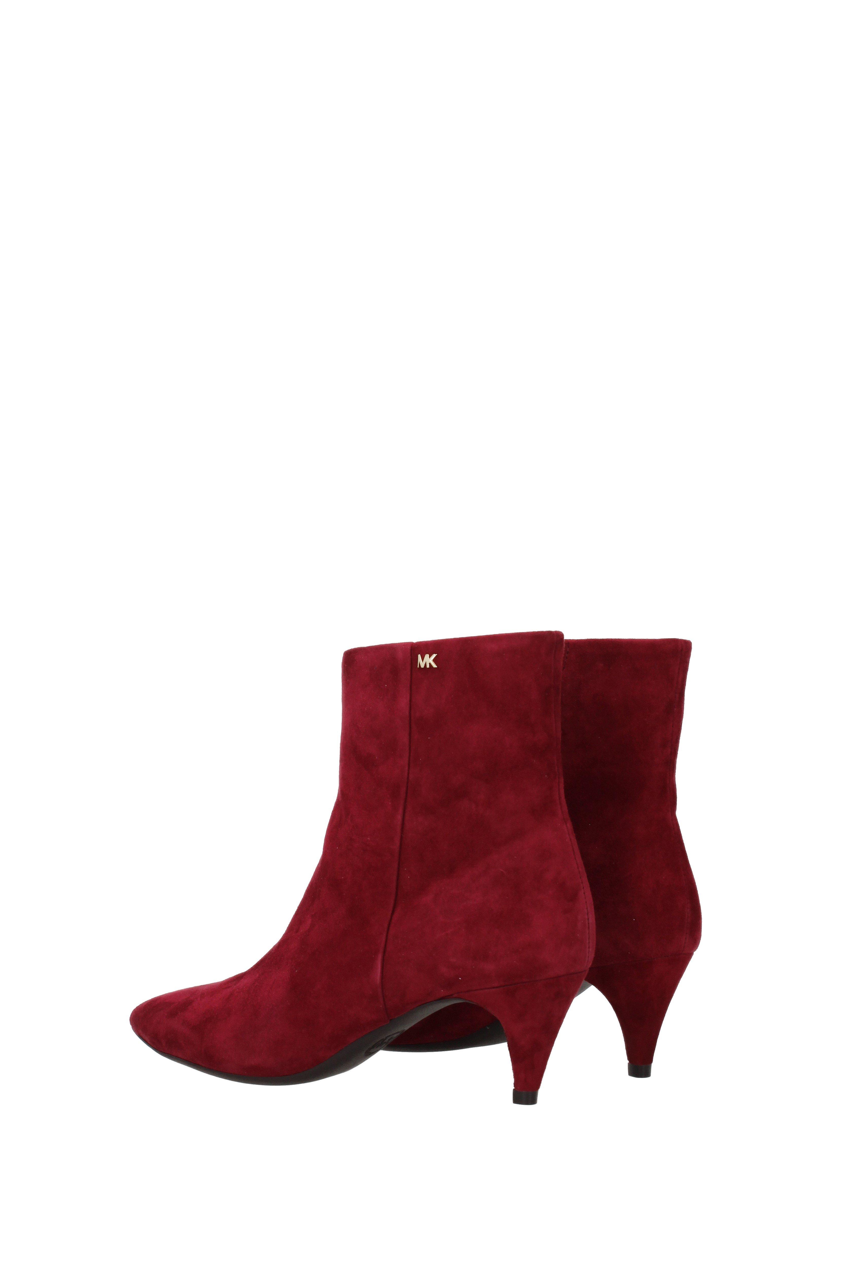 red mk boots