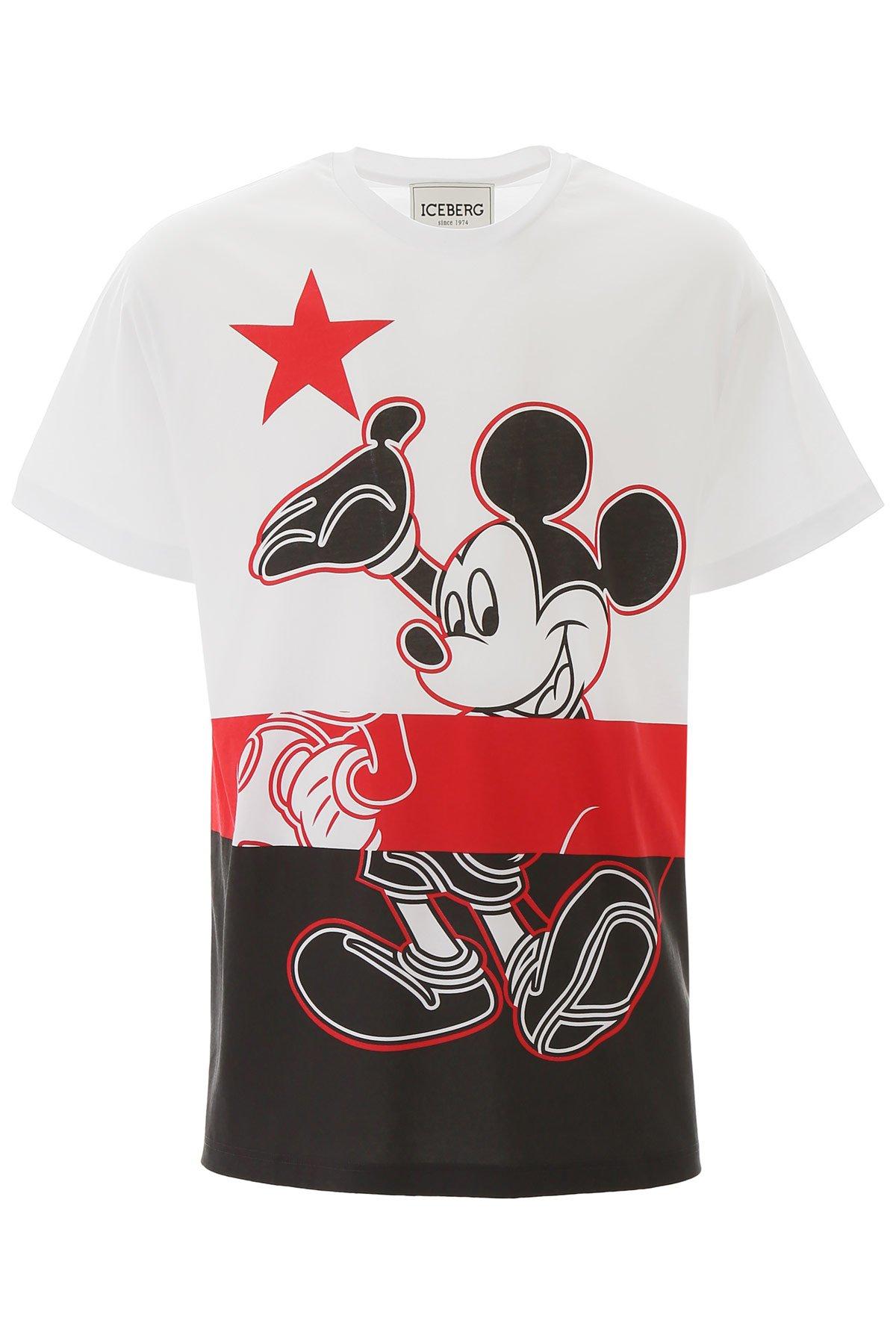 Iceberg Cotton Mickey Mouse Tshirt in Red for Men Lyst