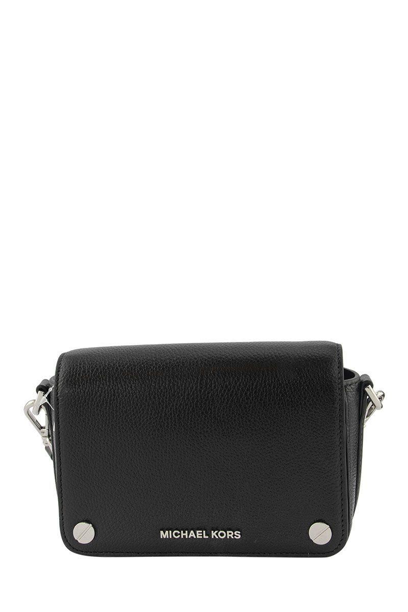 Michael Kors Pebbled Leather Phone Crossbody Bag Black Literacy Basics