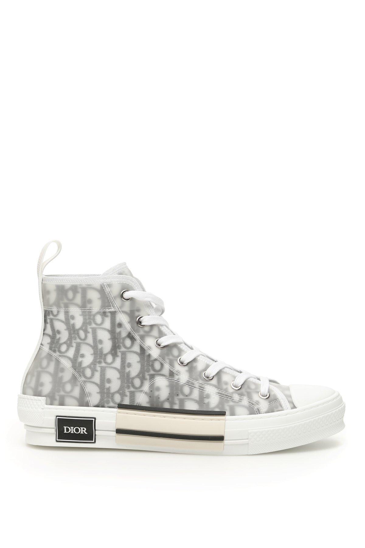 Dior Rubber B23 Hi-top Sneakers Oblique in Black White (Gray) for Men | Lyst