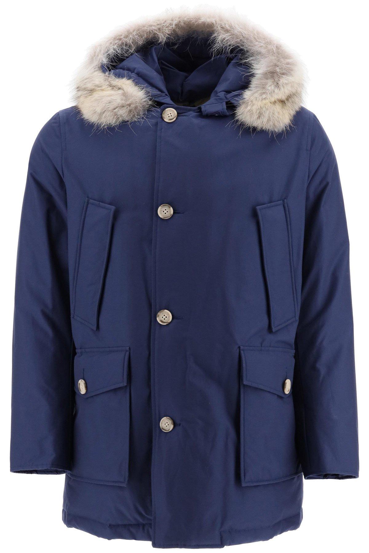 Woolrich Cotton Arctic Hooded Parka in Blue for Men - Save 11% - Lyst
