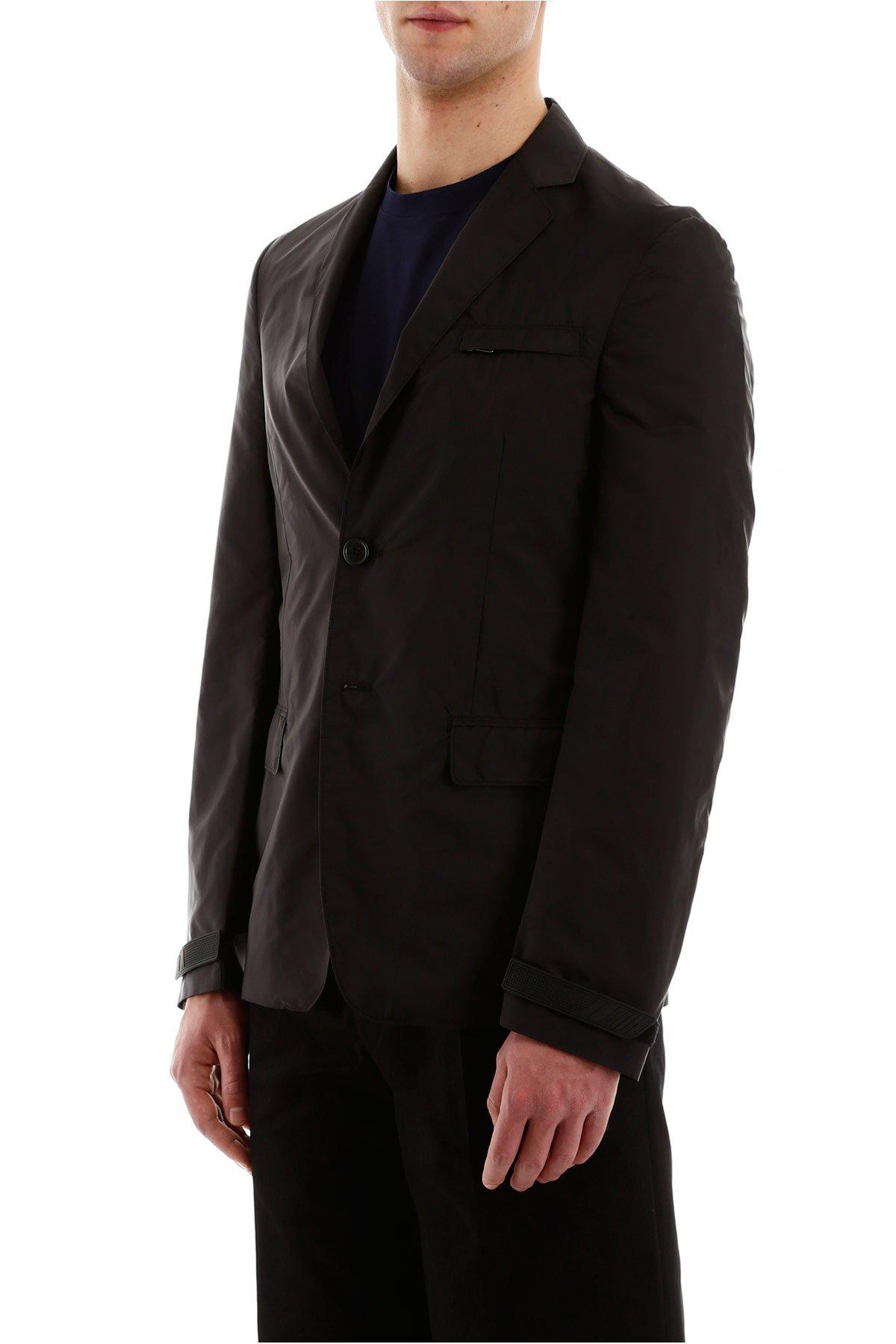 Prada Synthetic Lightweight Blazer in Black for Men - Save 1% - Lyst