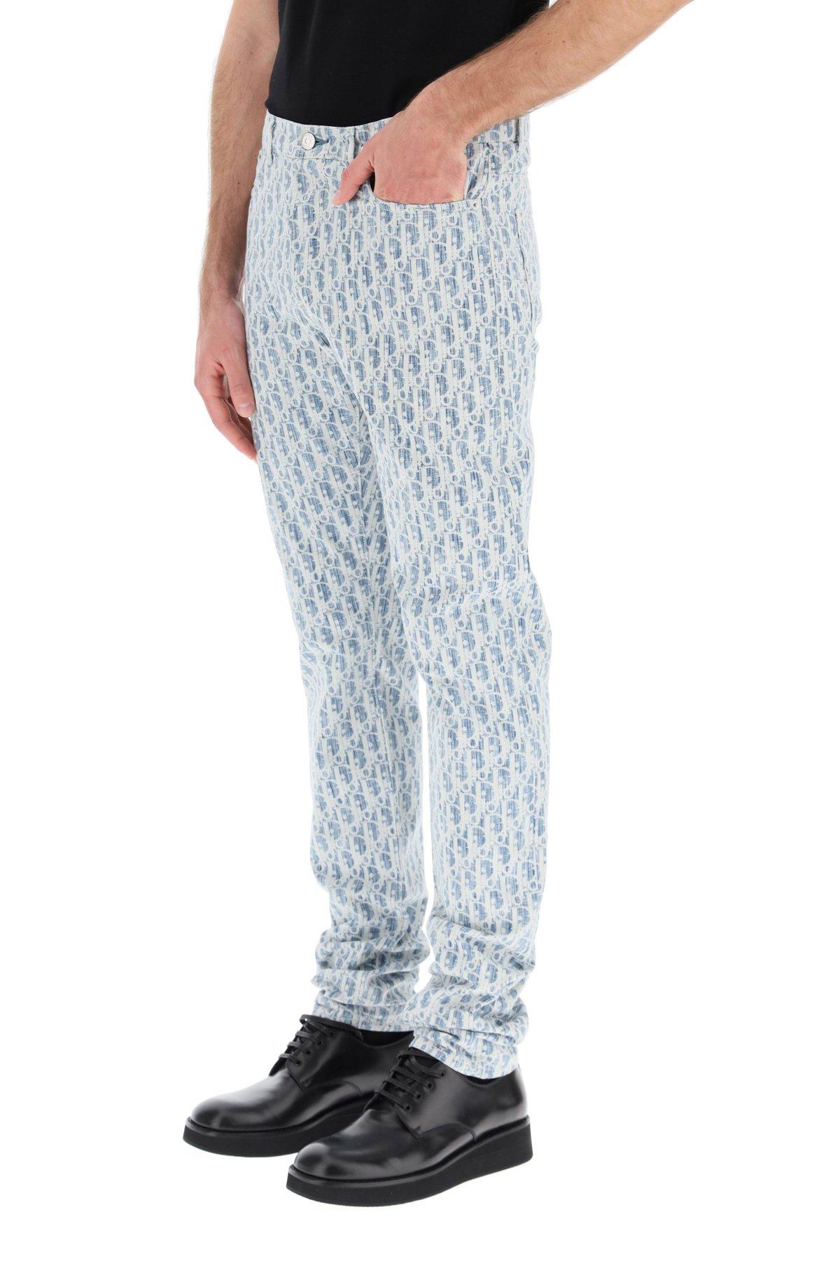 Dior Denim Slim Jeans Oblique in Blue 