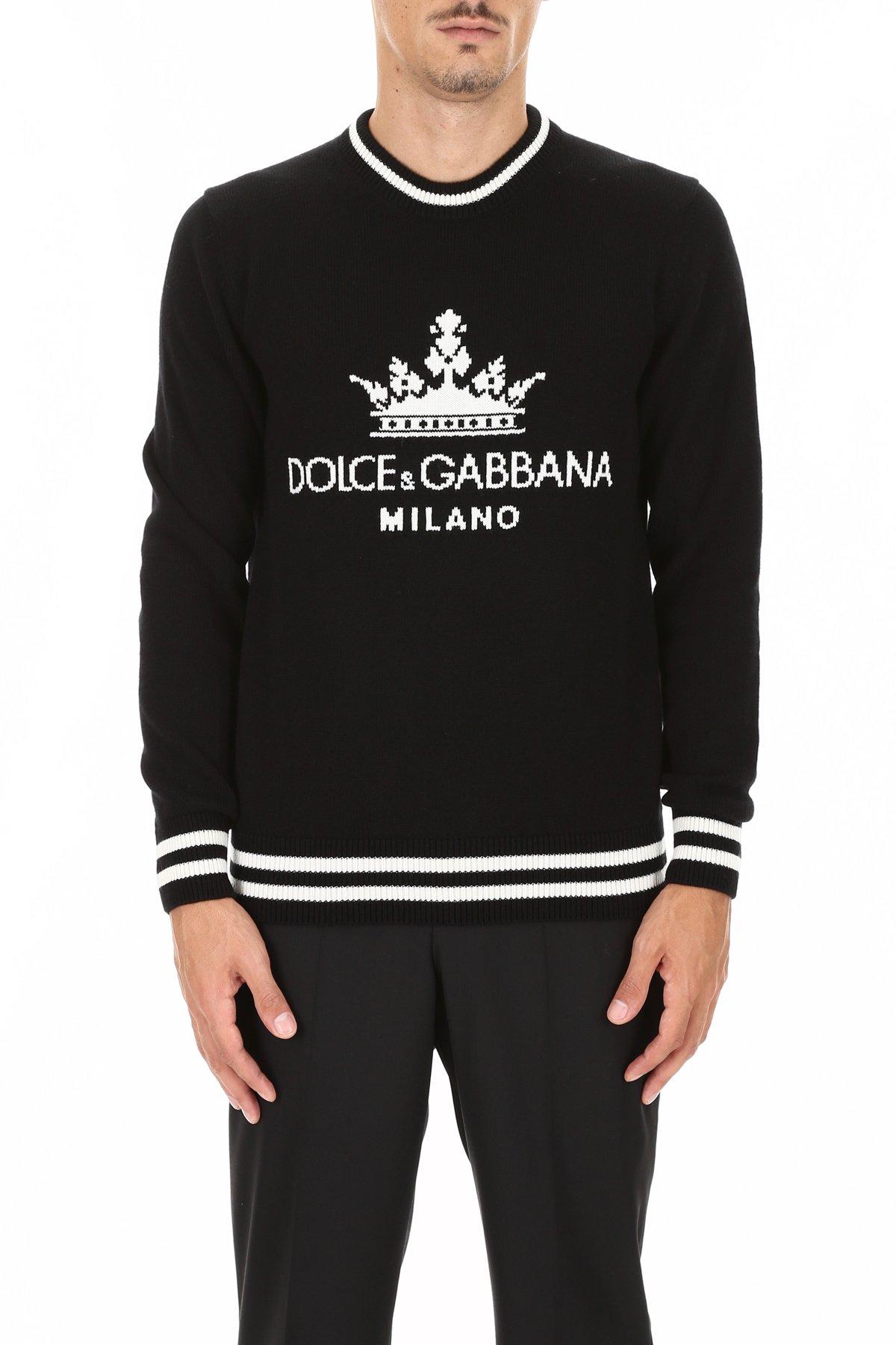 Dolce & Gabbana Dg Milano Pullover in Black,White (Black) for Men | Lyst