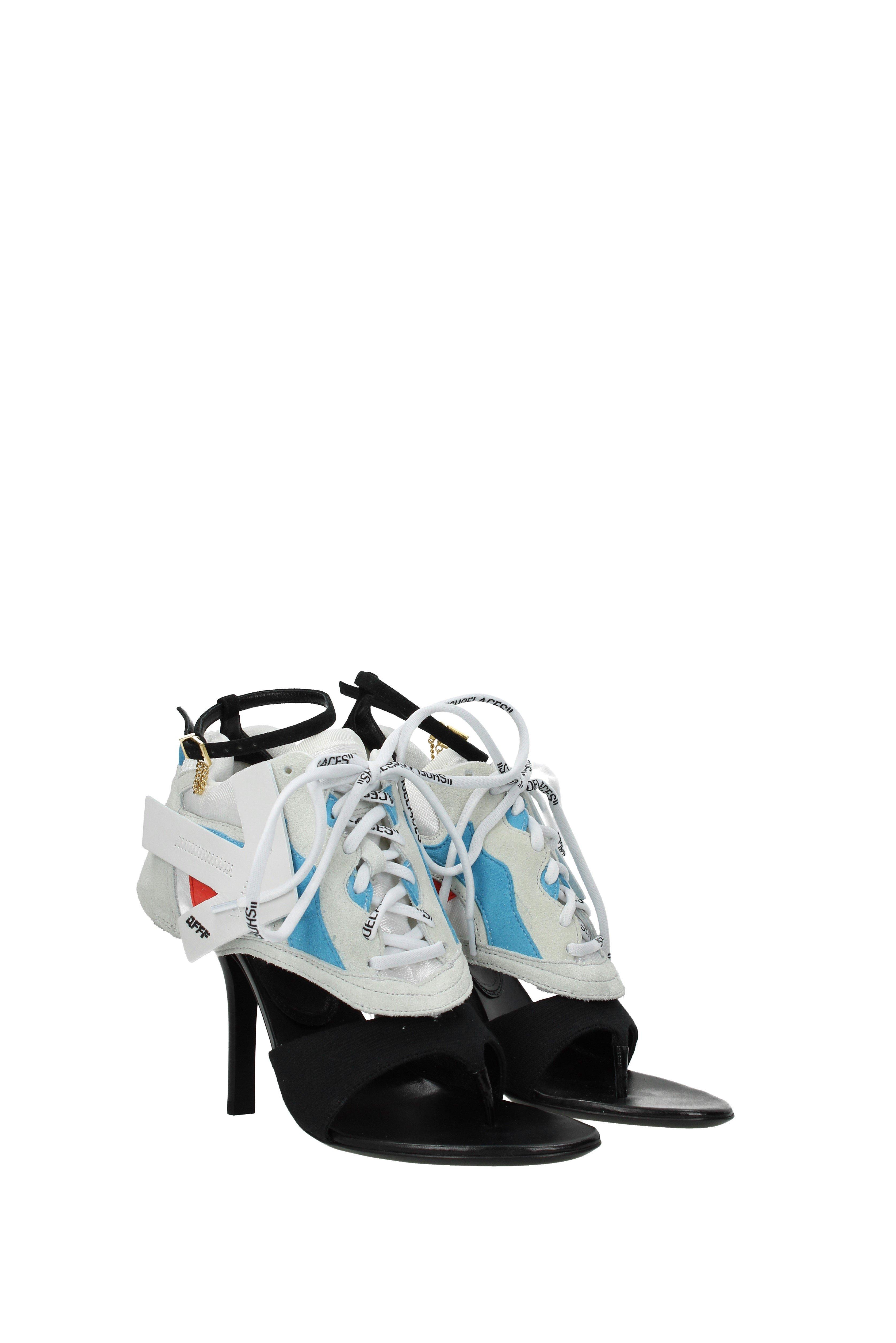 off white runner heels
