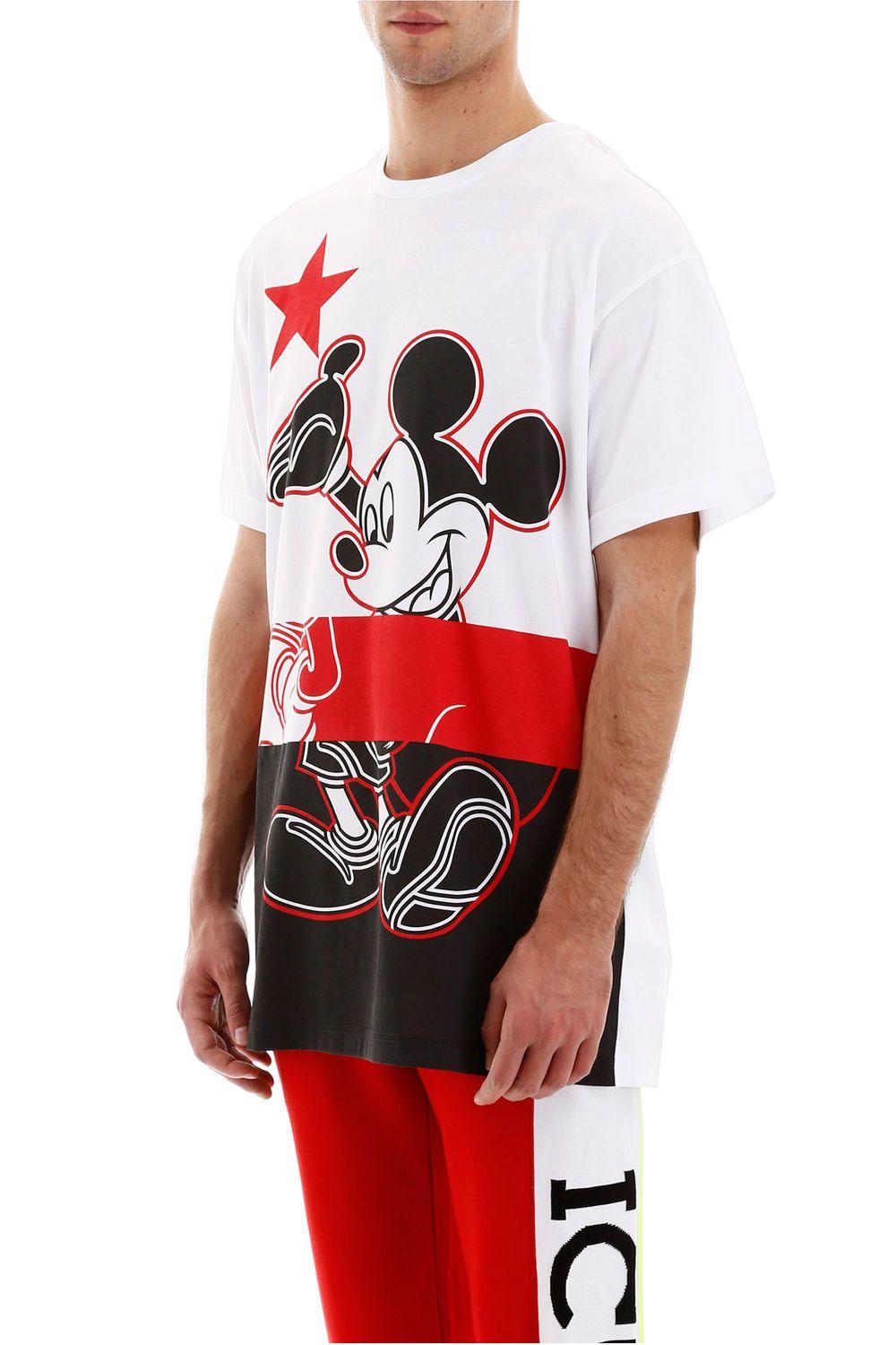 Iceberg Cotton Mickey Mouse Tshirt in Red for Men Lyst