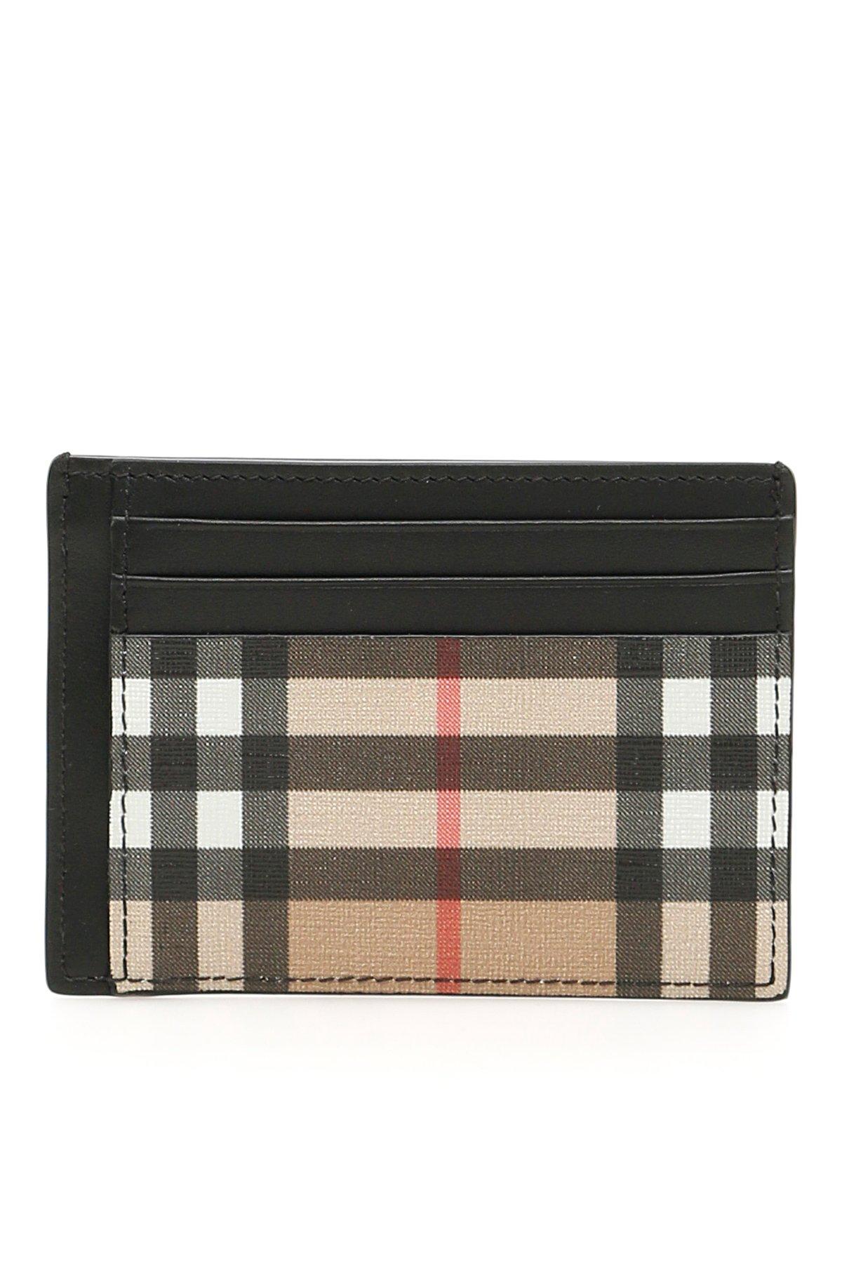 burberry vintage check card case