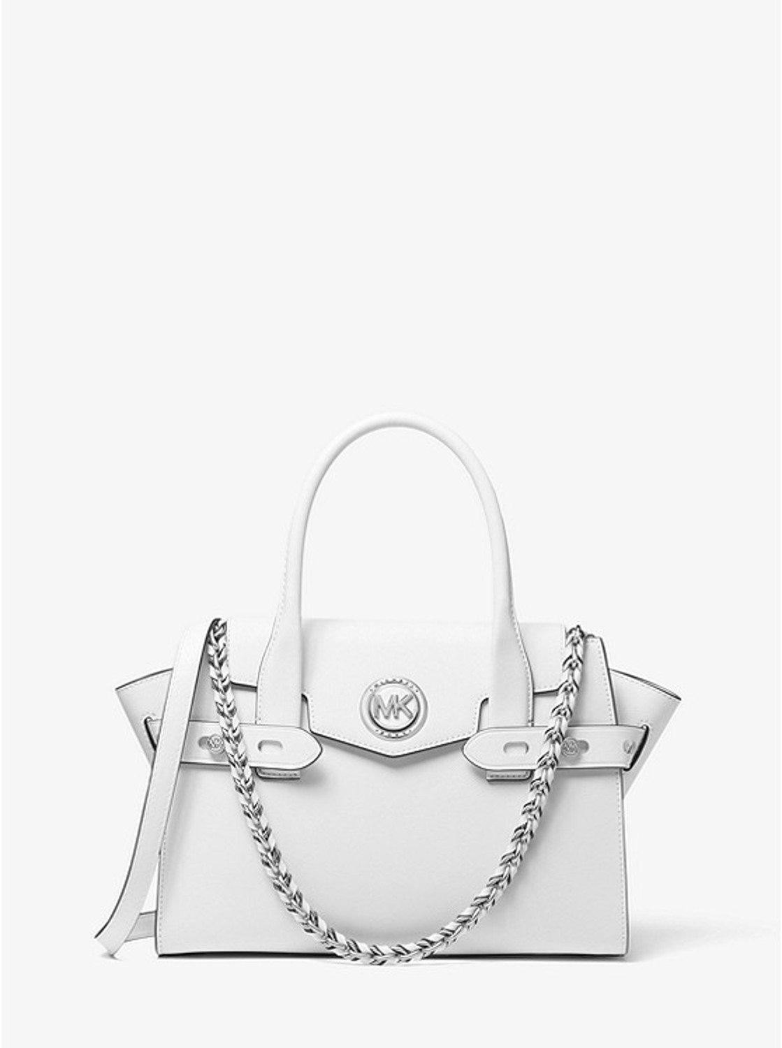Michael Kors Leather White Carmen Bag Lyst
