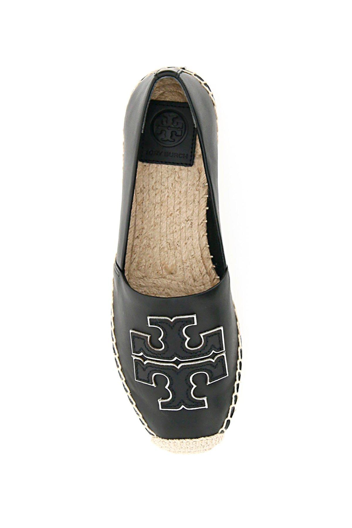 tory burch black and white espadrilles