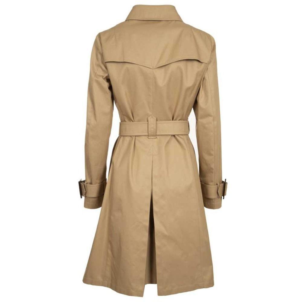 Herno Camel Colored Cotton Trench Coat in Beige (Natural) - Lyst