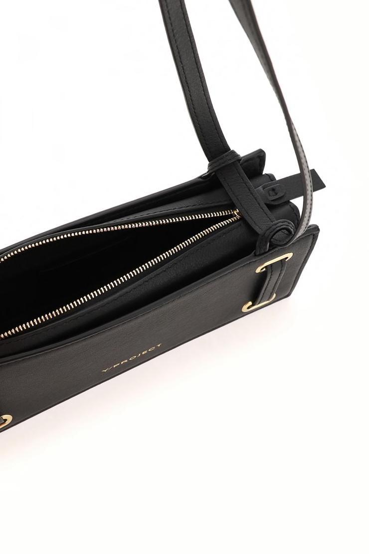 Y. Project Leather Mini Accordio Baguette Bag in Black | Lyst
