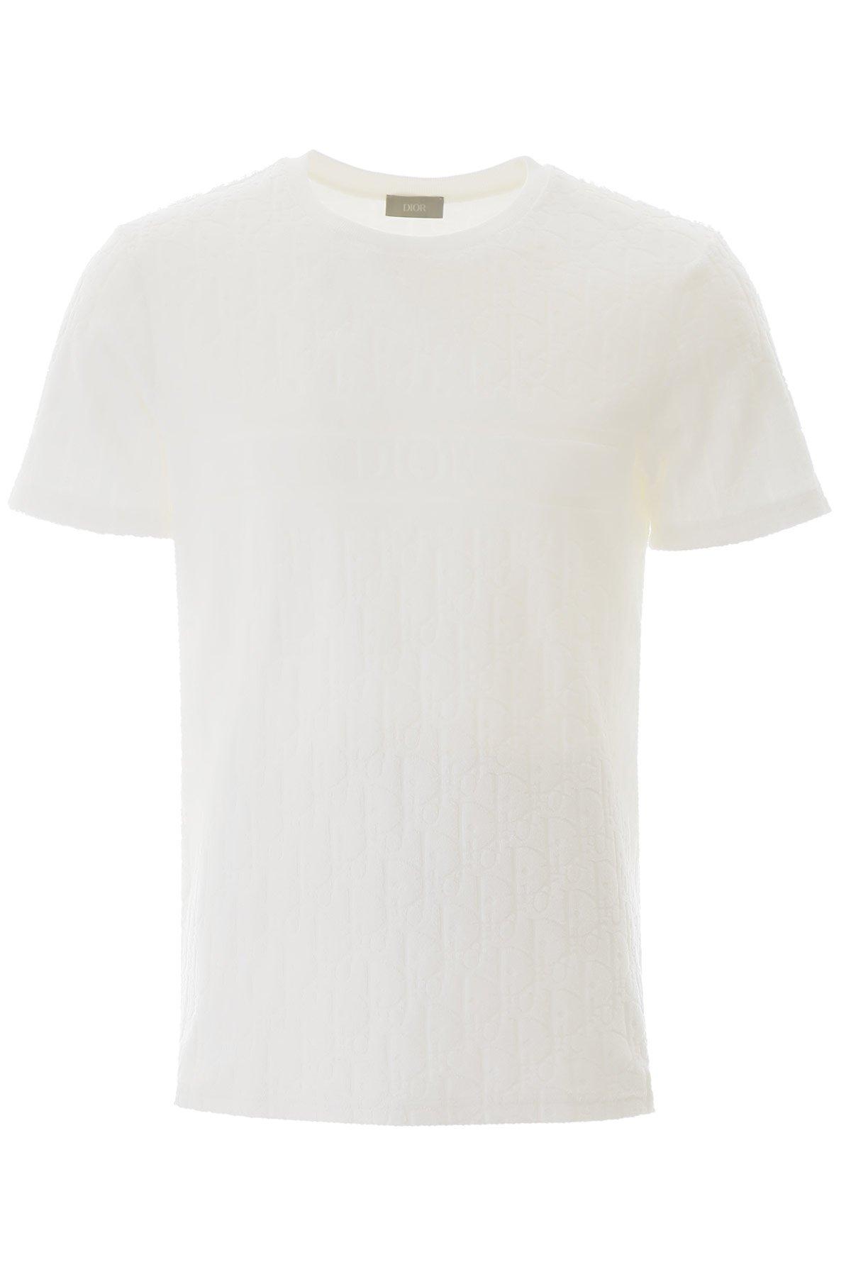 Dior Oblique T-shirt in White for Men - Lyst