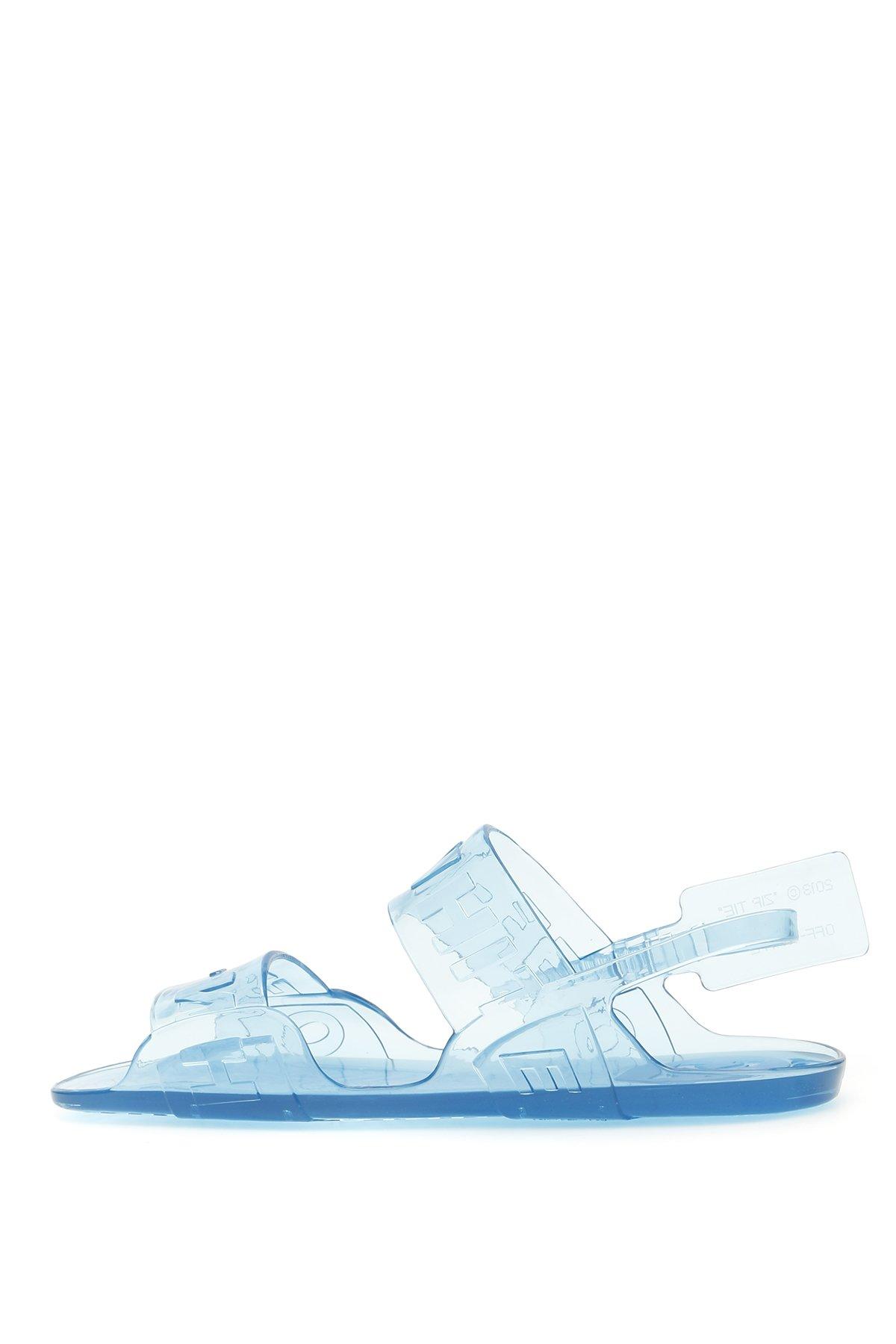 off white jelly sandals sale