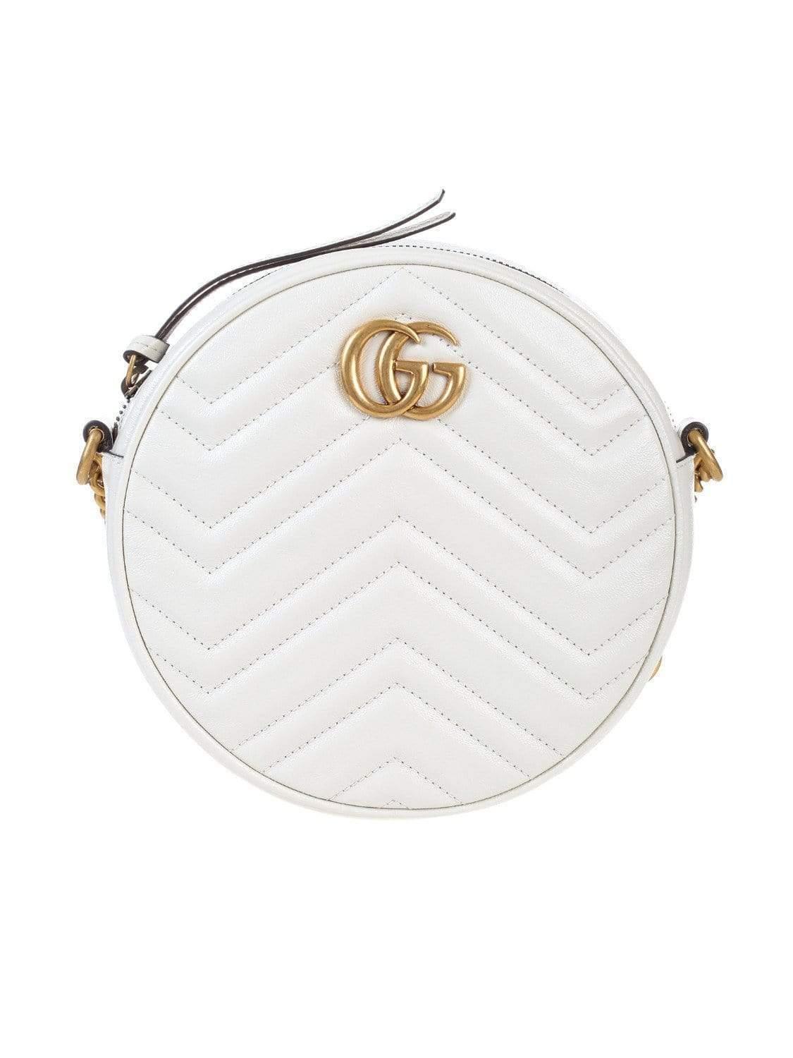 gucci white circle purse