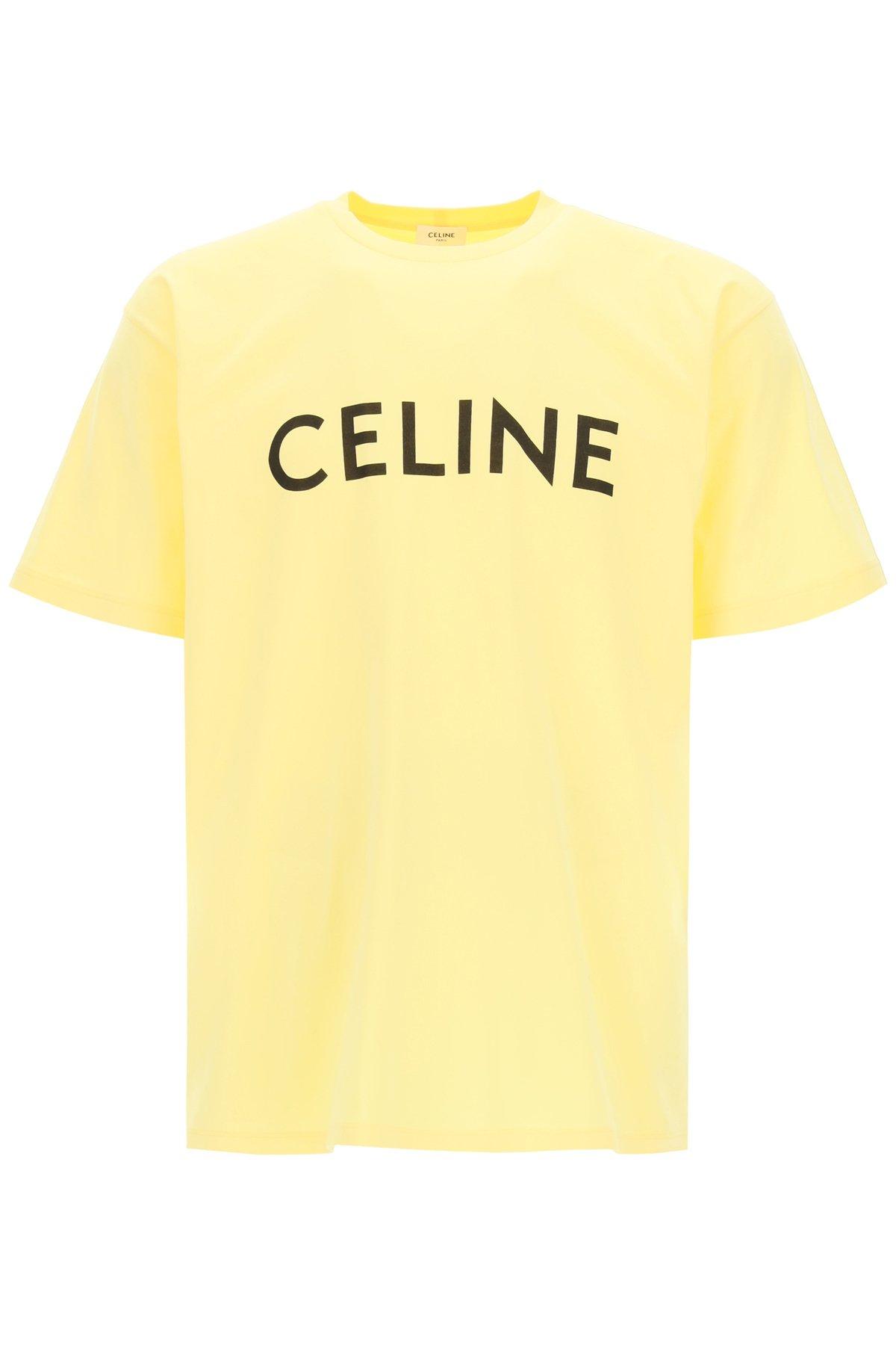 celine yellow t shirt