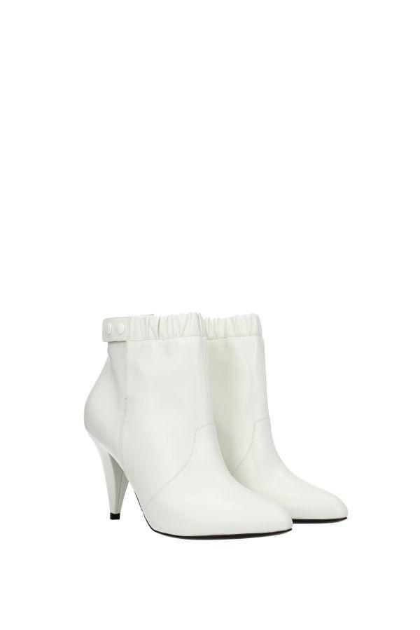 celine white booties