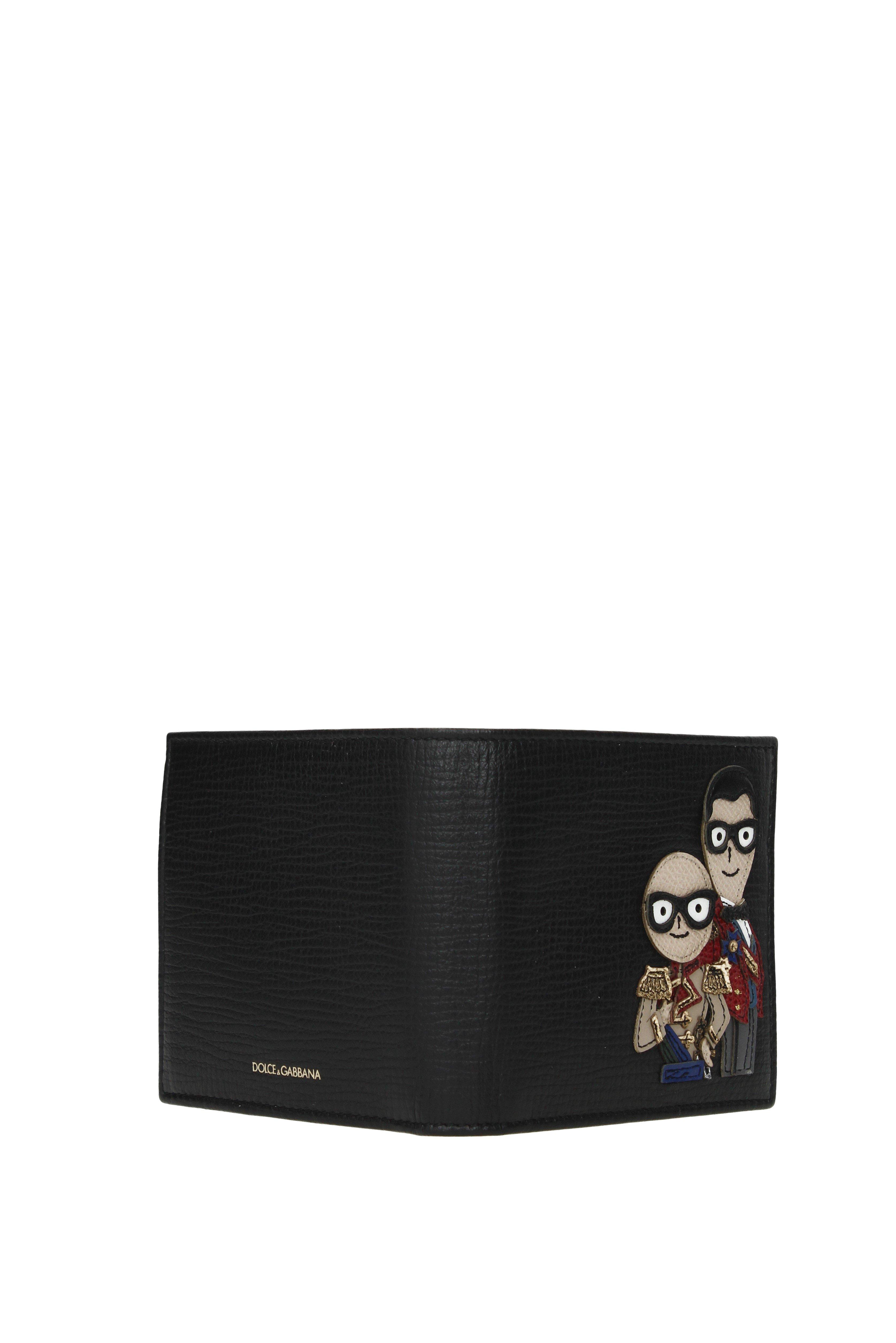 Dolce & Gabbana Leather Wallets Patch D&g Family in Black for Men Lyst