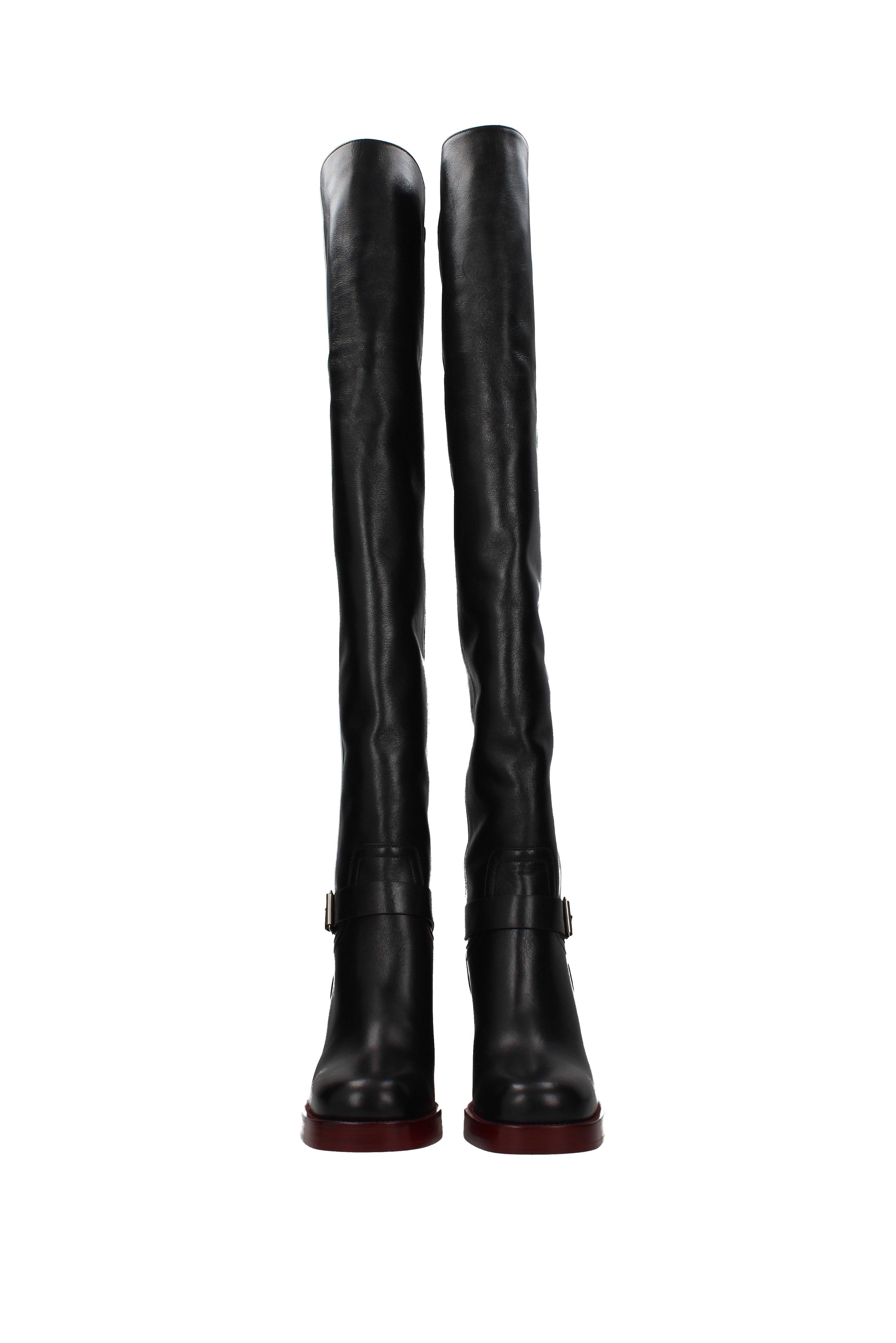 dior knee high boots