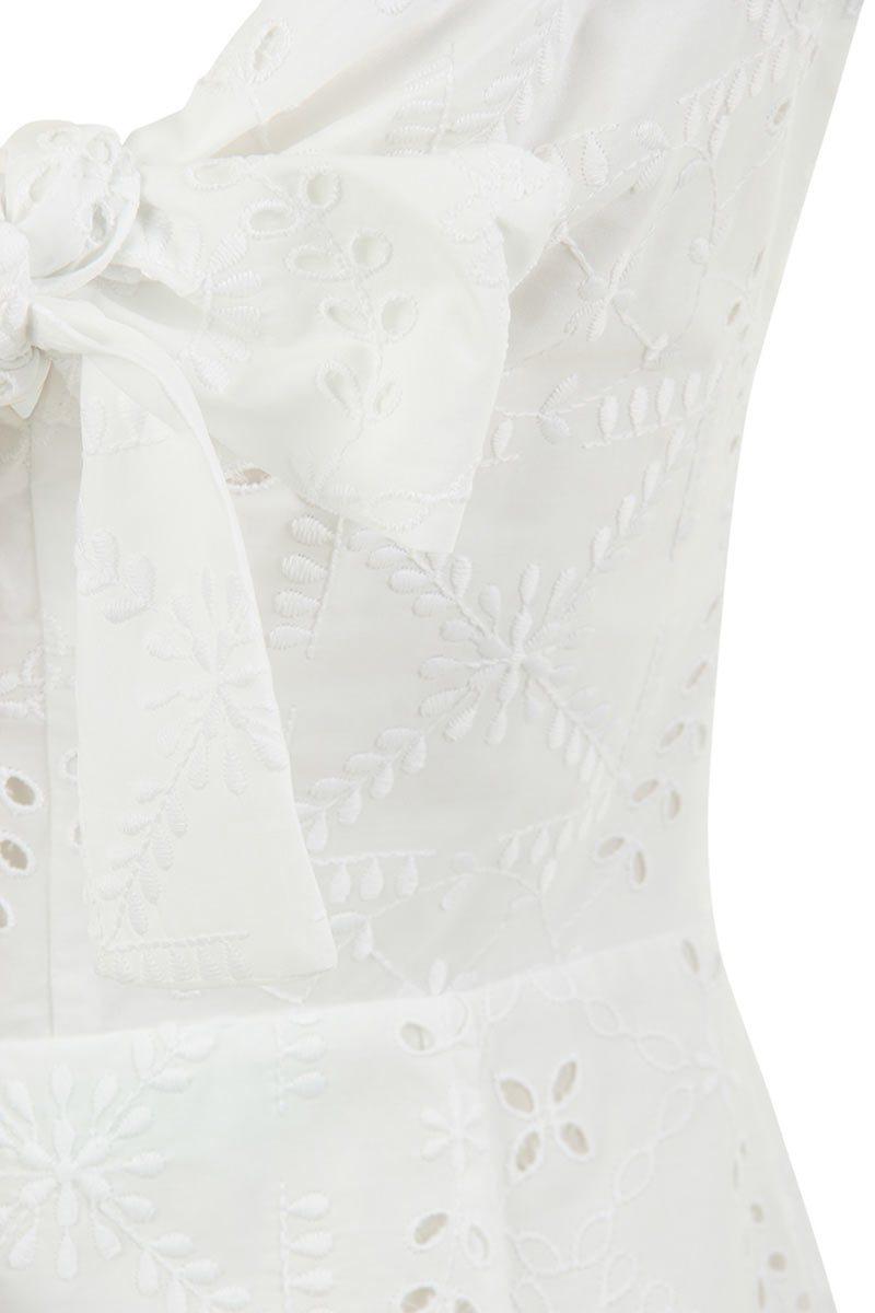 off white sangallo dress
