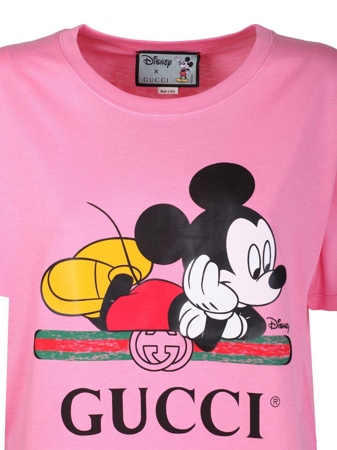Gucci Cotton Disney X Oversized Tshirt choker in Pink Lyst