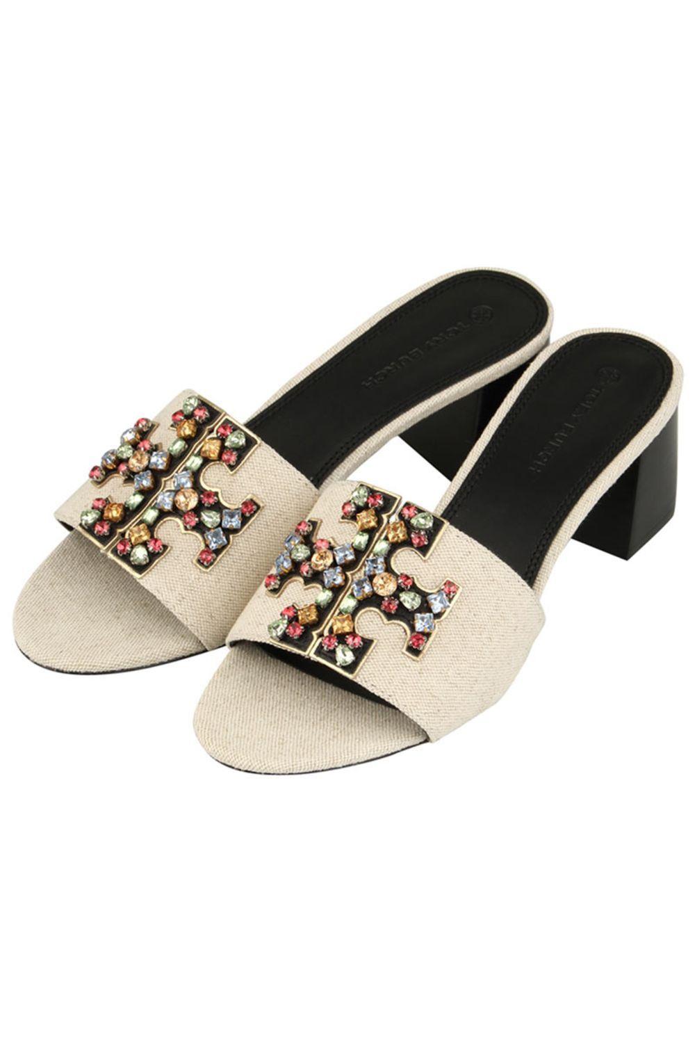 tory burch embellished slides