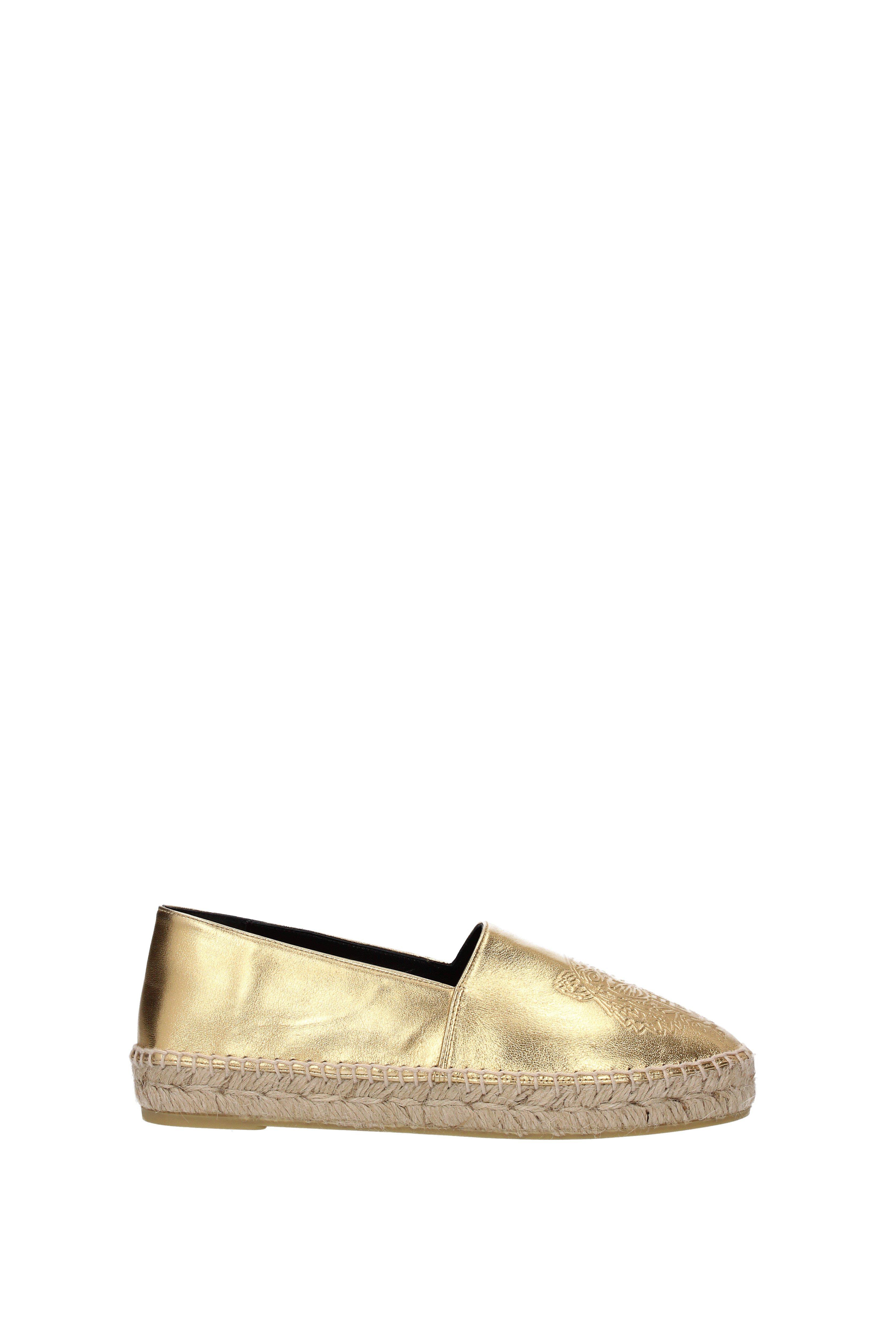 KENZO Espadrilles Women Gold - Lyst