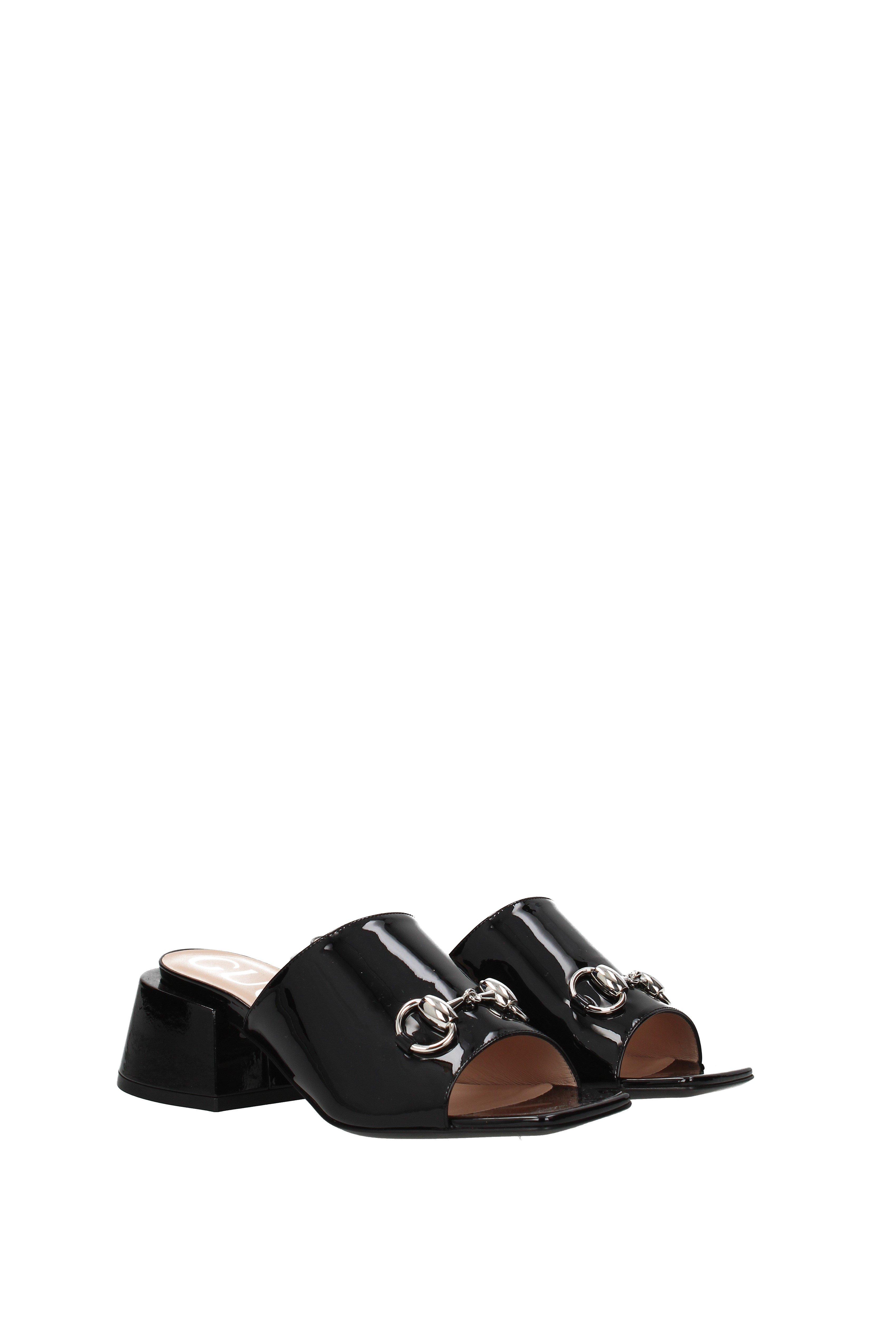 gucci black sandals flat