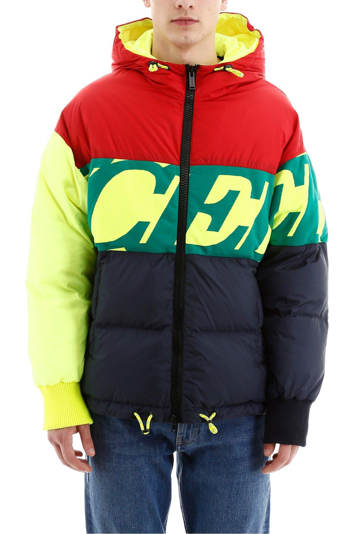 Iceberg Synthetic Logo Puffer Jacket in Blue,Red,Green (Blue) for Men Save 13 Lyst