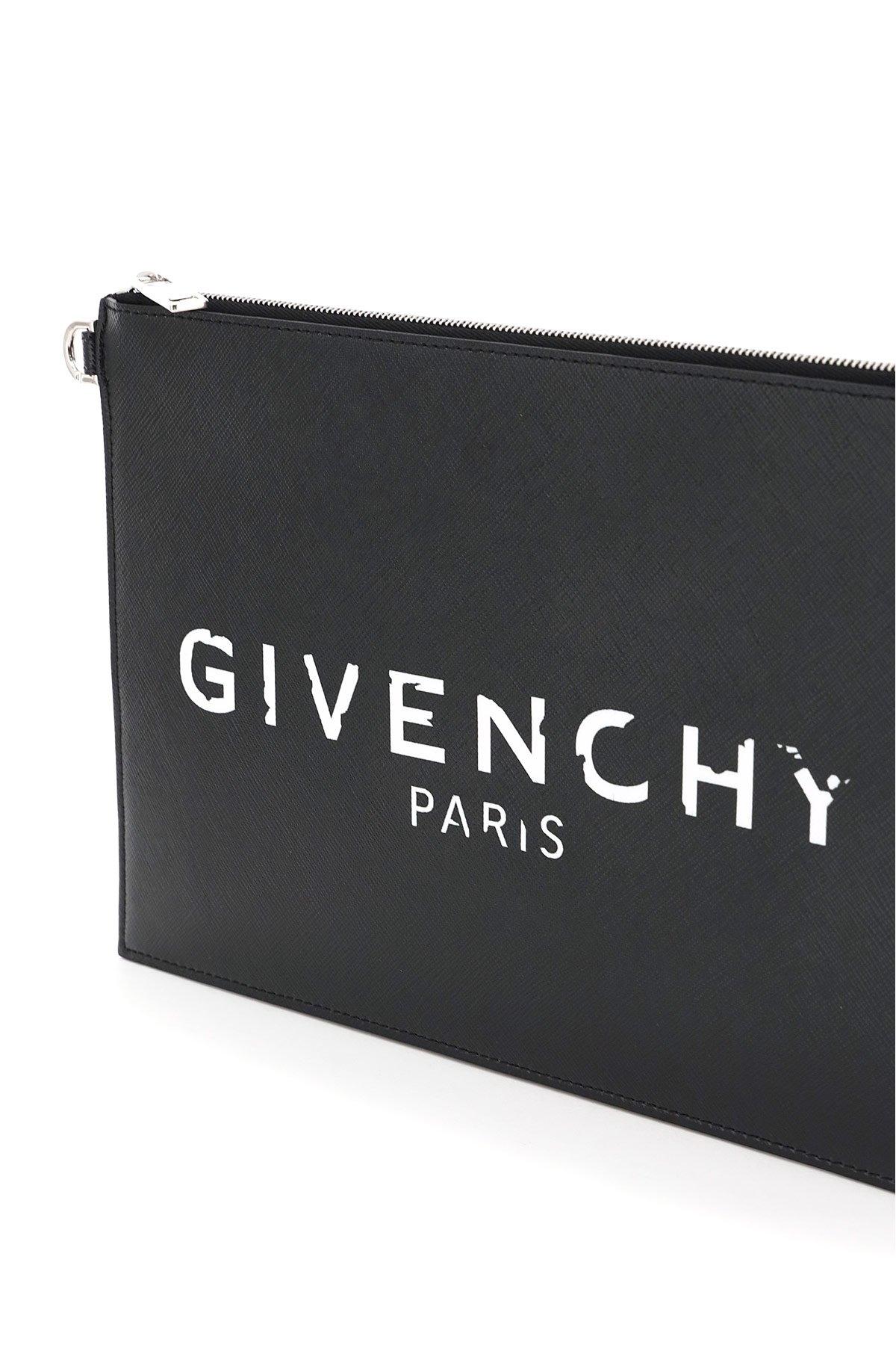 Givenchy Cotton Paris Medium Pouch in Black - Lyst
