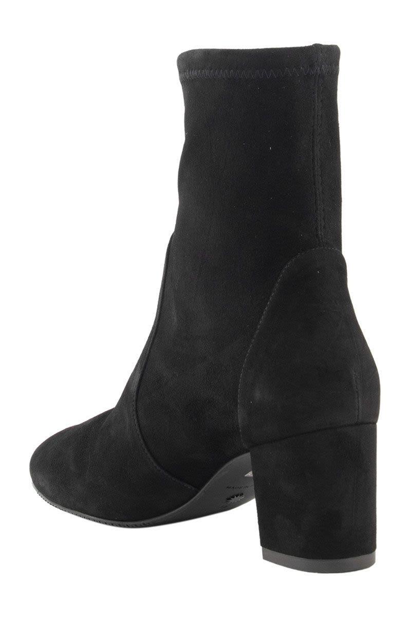 Stuart Weitzman Suede Yuliana 60 Bootie Black - Lyst