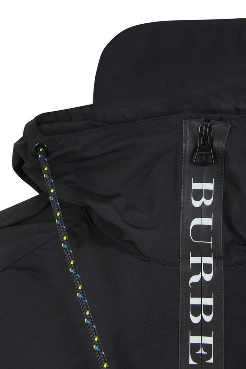bungee cord detail hooded parka