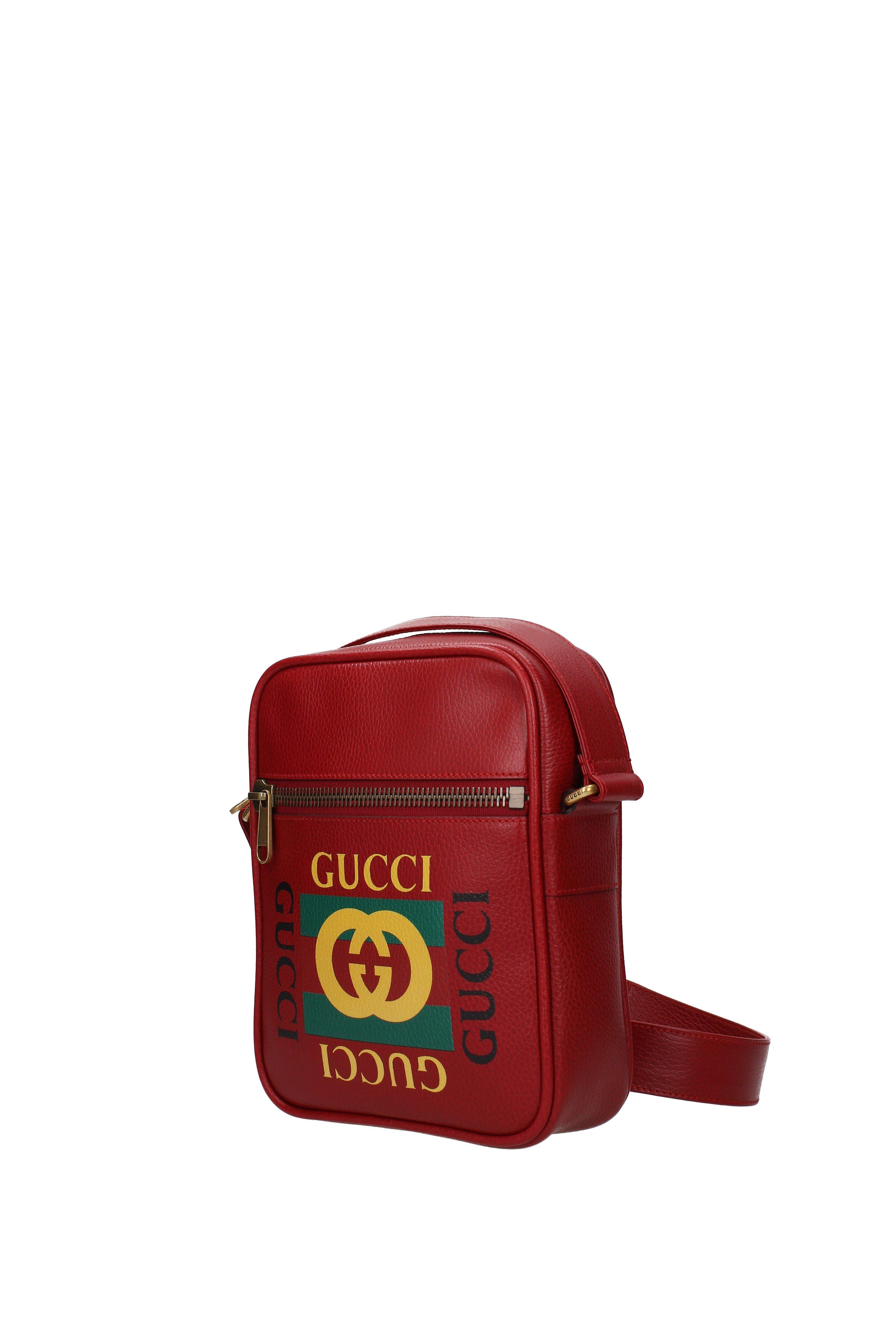 gucci messenger bag red