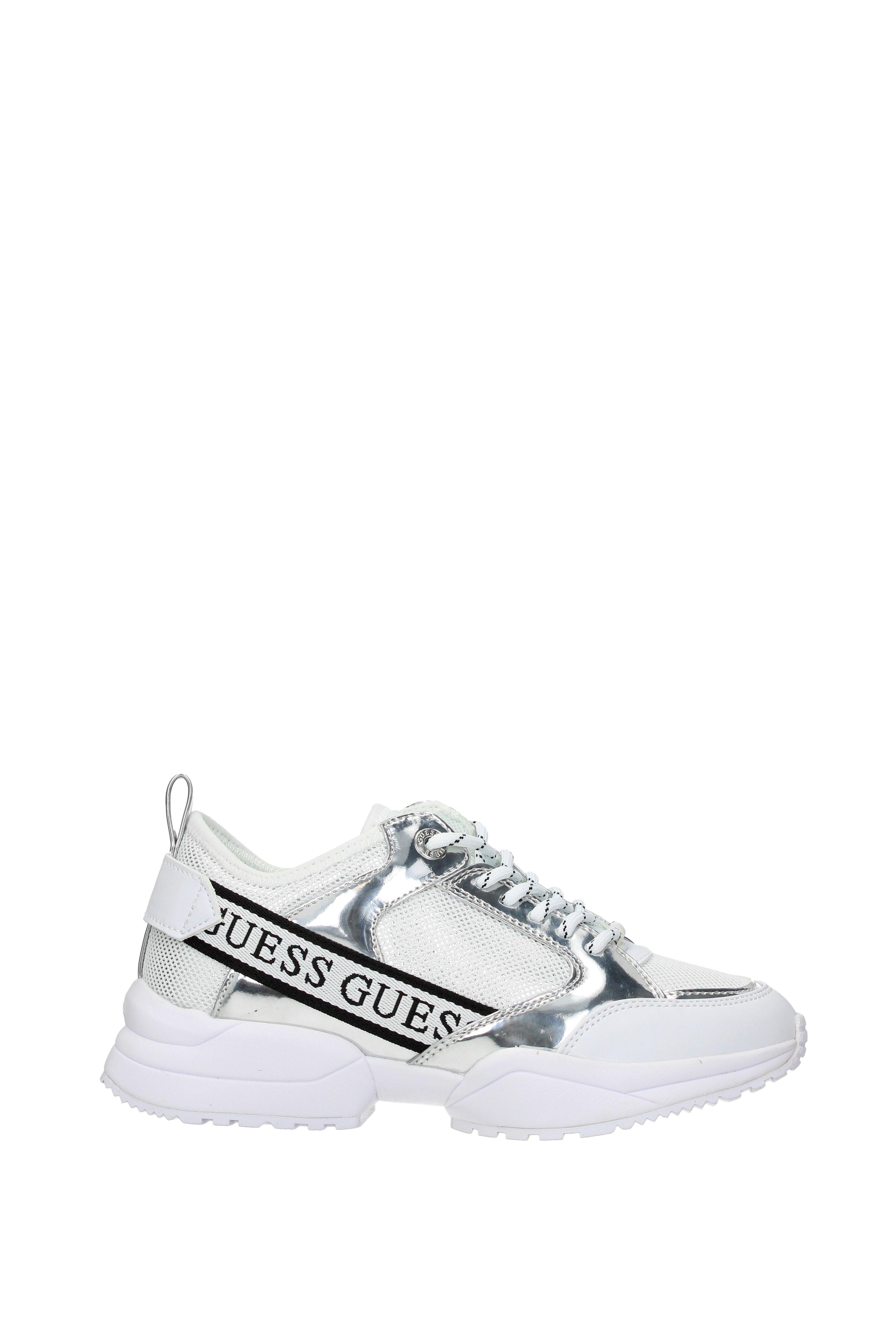guess silver sneakers