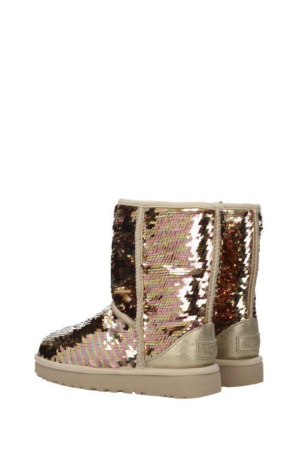 sequin uggs rose gold