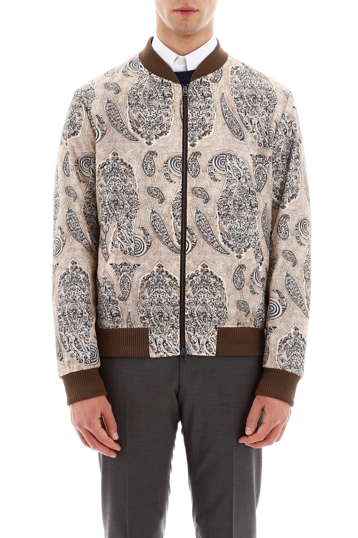 paisley bomber jacket