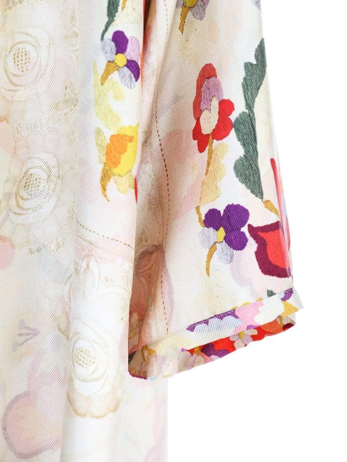 Etro Kimono In Silk With Floral Print - Lyst