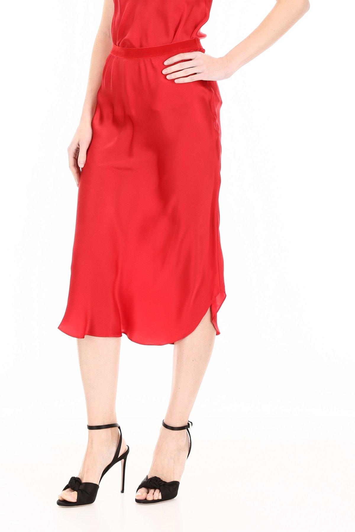 Mes Demoiselles Silk Nami Skirt in Red - Lyst