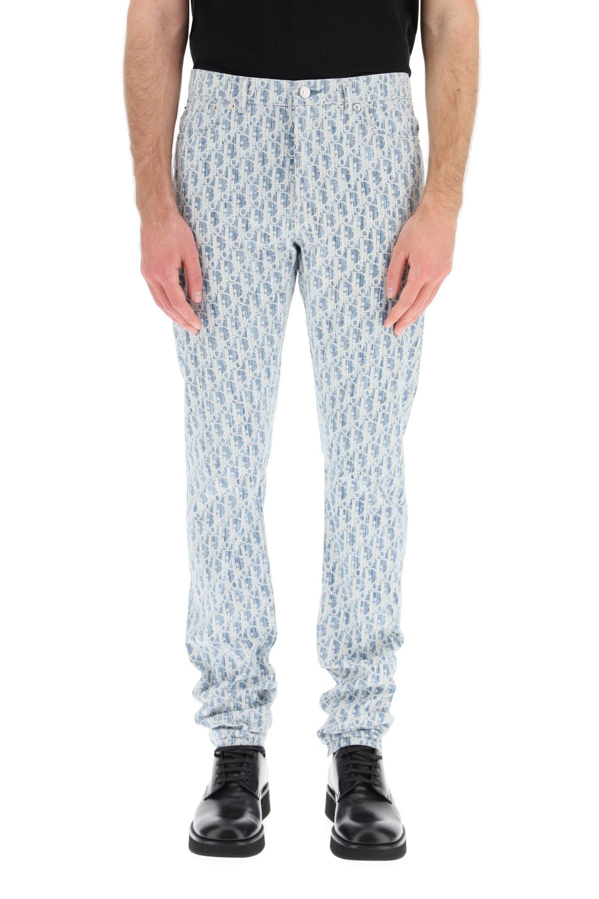 Dior Denim Slim Jeans Oblique in Blue 