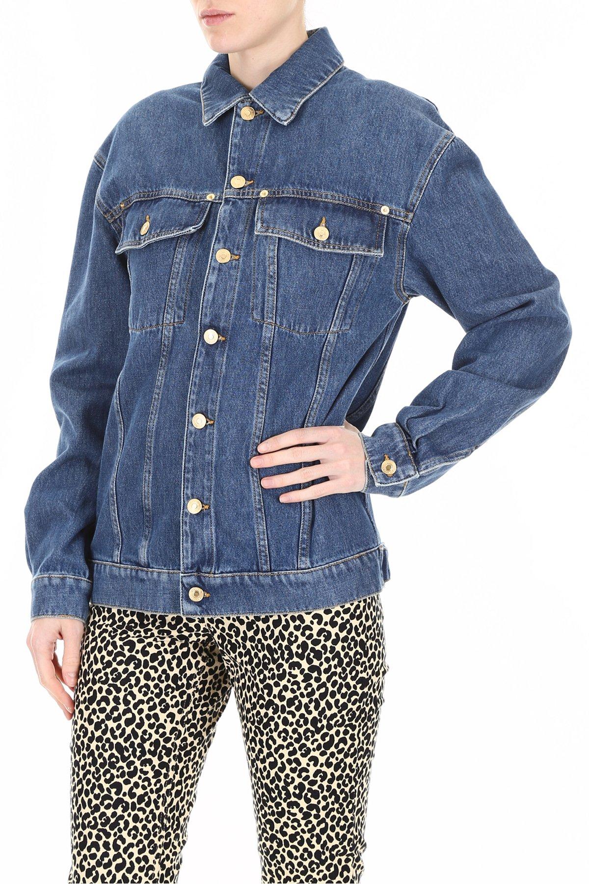 Moschino Denim Jacket With Embroidered Teddy Bear in Blue - Lyst