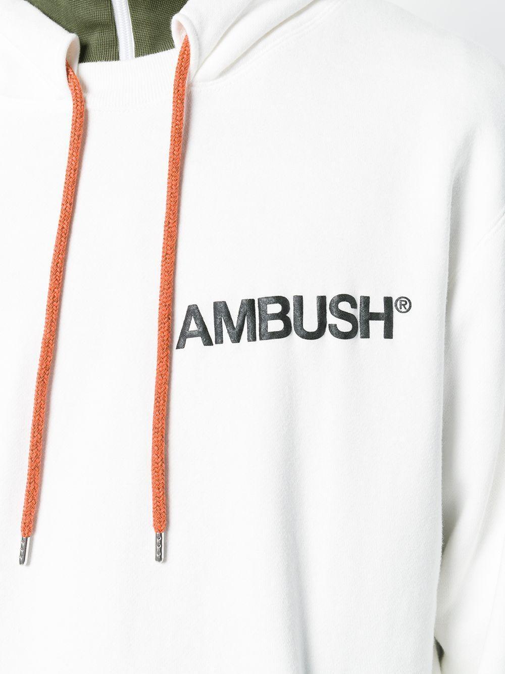 Ambush Cotton Logo Print Hoodie in White for Men - Save 34% | Lyst