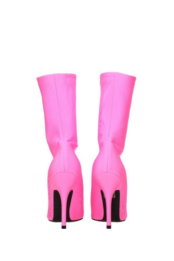 balenciaga boots pink